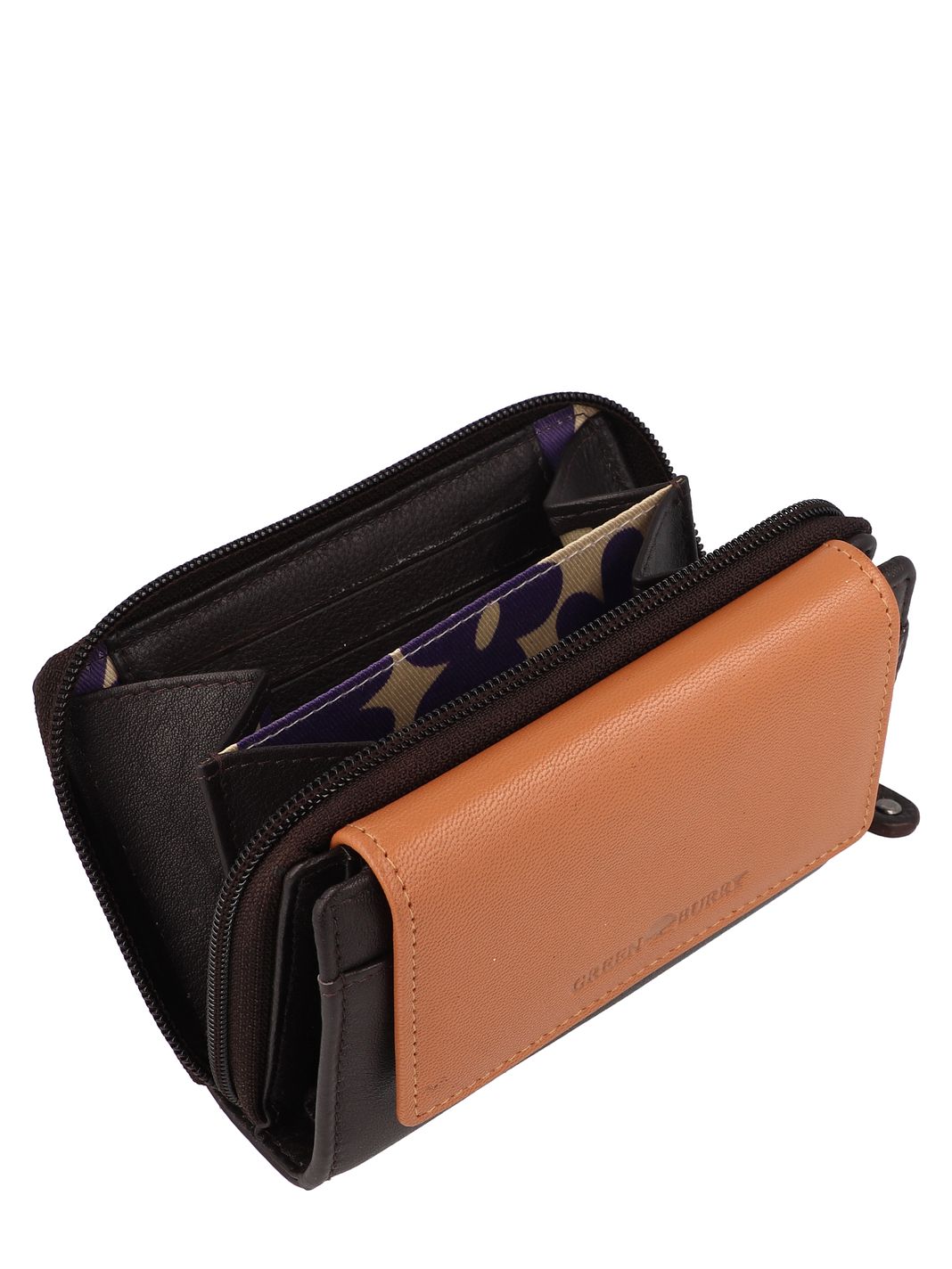 Greenburry Nappa Plånbok RFID-skydd Läder 14 cm