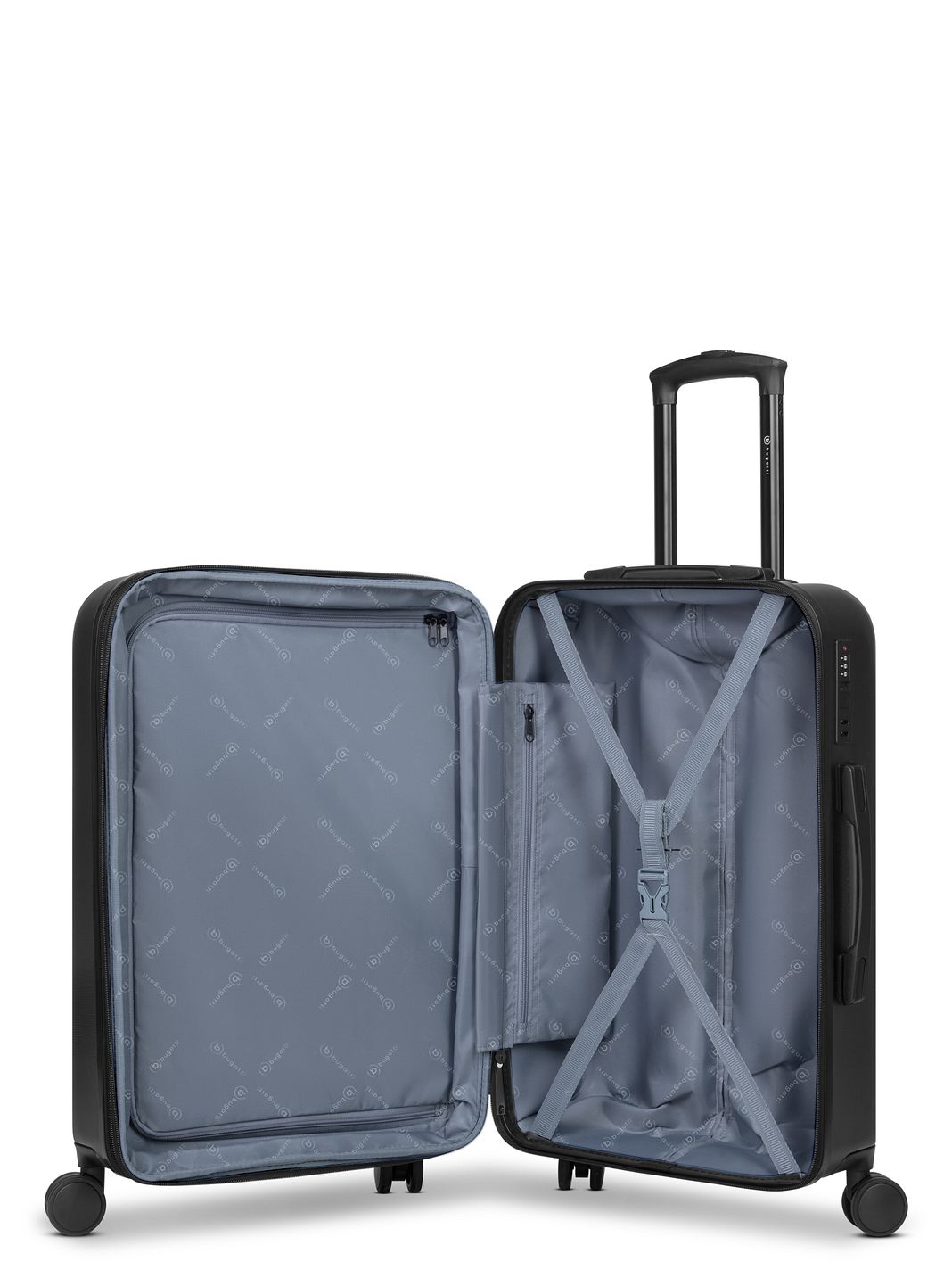 bugatti Valencia 2.0 4 ruote Set di valigie 3 pezzi espandibile