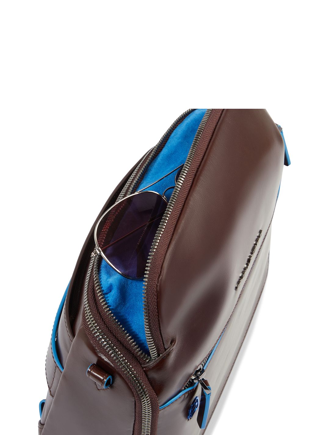 Piquadro Blue Square Borsa a tracolla Vera Pelle 27 cm