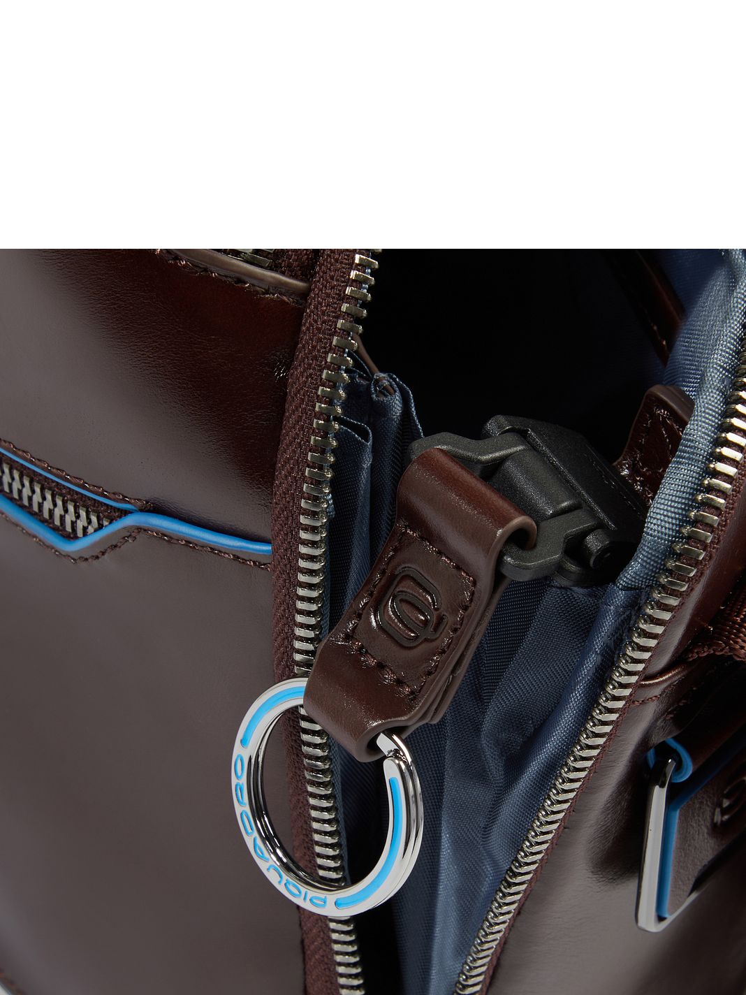 Piquadro Blue Square Borsa a tracolla Vera Pelle 27 cm