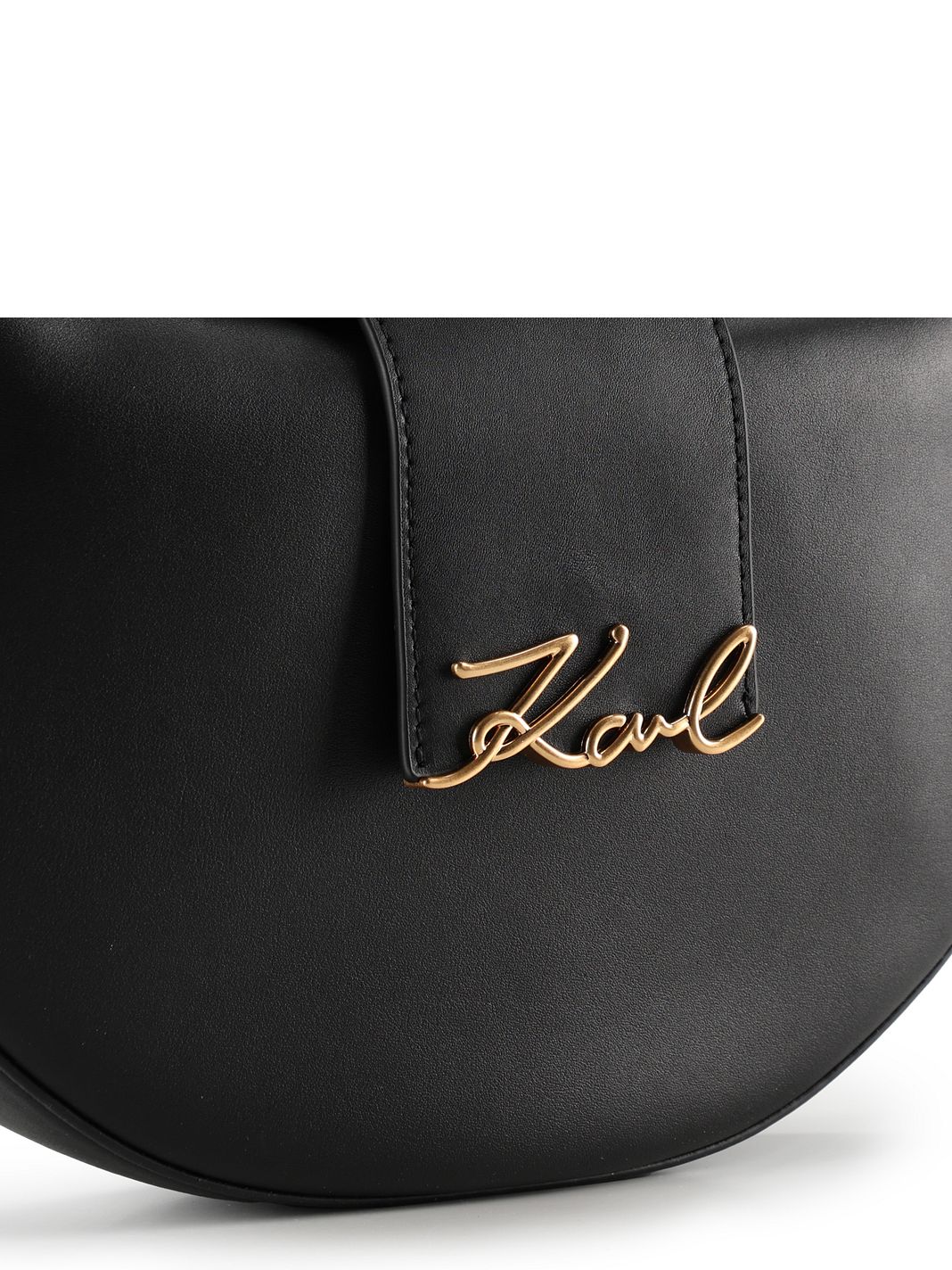 Karl Lagerfeld Signature Borsa a spalla Vera Pelle 27 cm