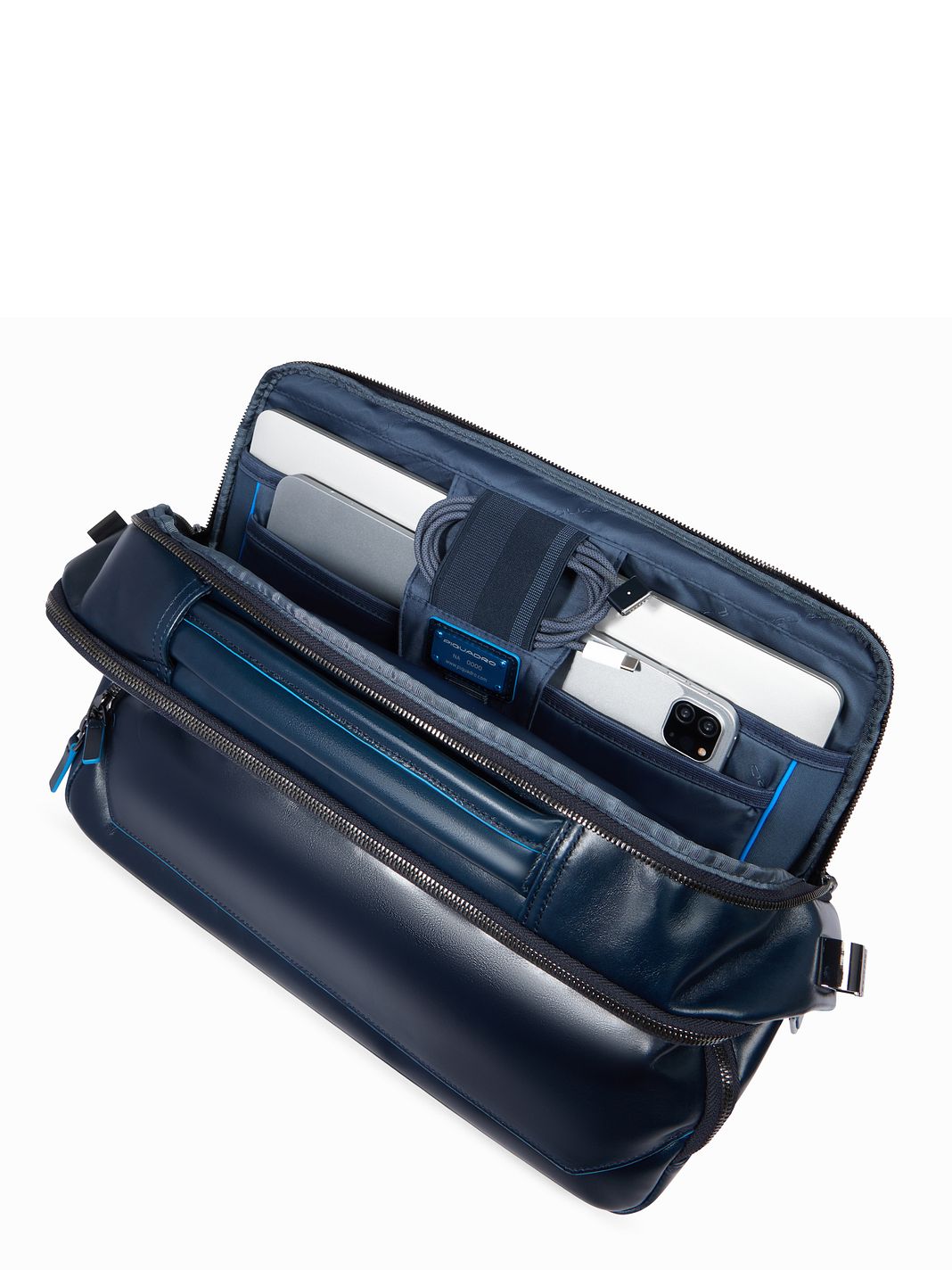 Piquadro Blue Square Valigetta Vera Pelle 39 cm Vano porta PC