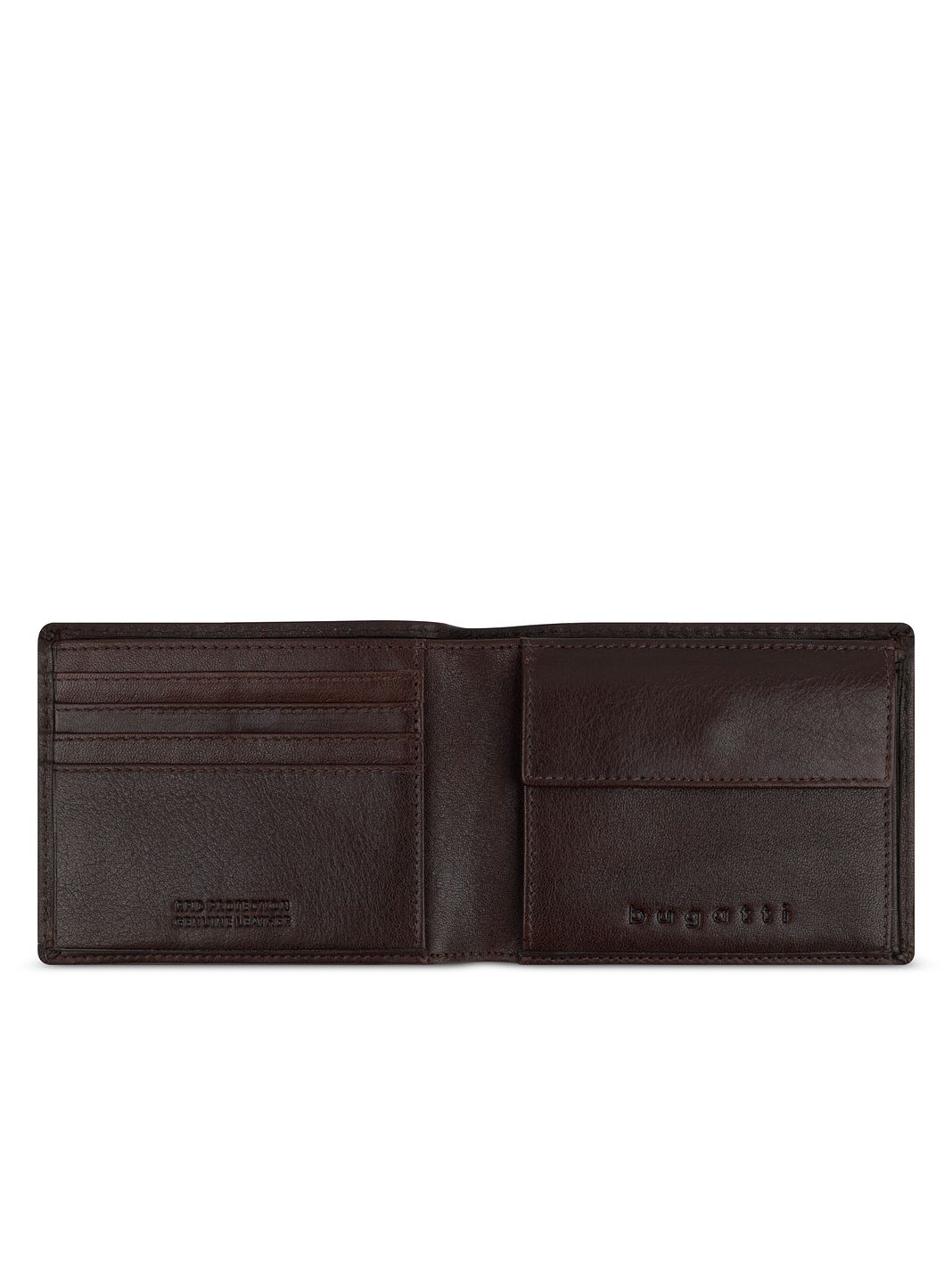 bugatti Neaples Portafoglio Protezione RFID Vera Pelle 11.5 cm bugatti Neaples Portafoglio Protezione RFID Vera Pelle 11.5 cm