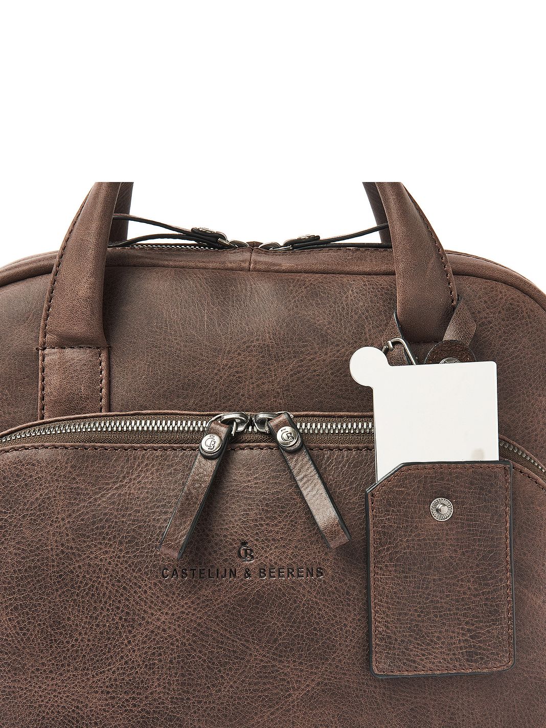 Castelijn & Beerens Carisma Zaino da giorno Protezione RFID Vera Pelle 40 cm Vano porta PC