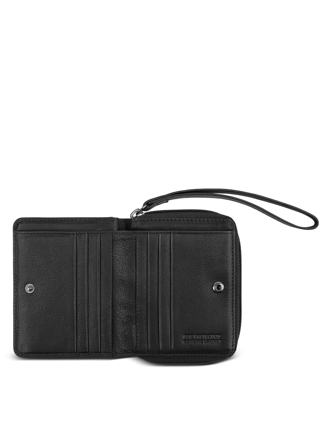 bugatti Black Magic Cartera Bloqueo RFID Piel natural 11 cm