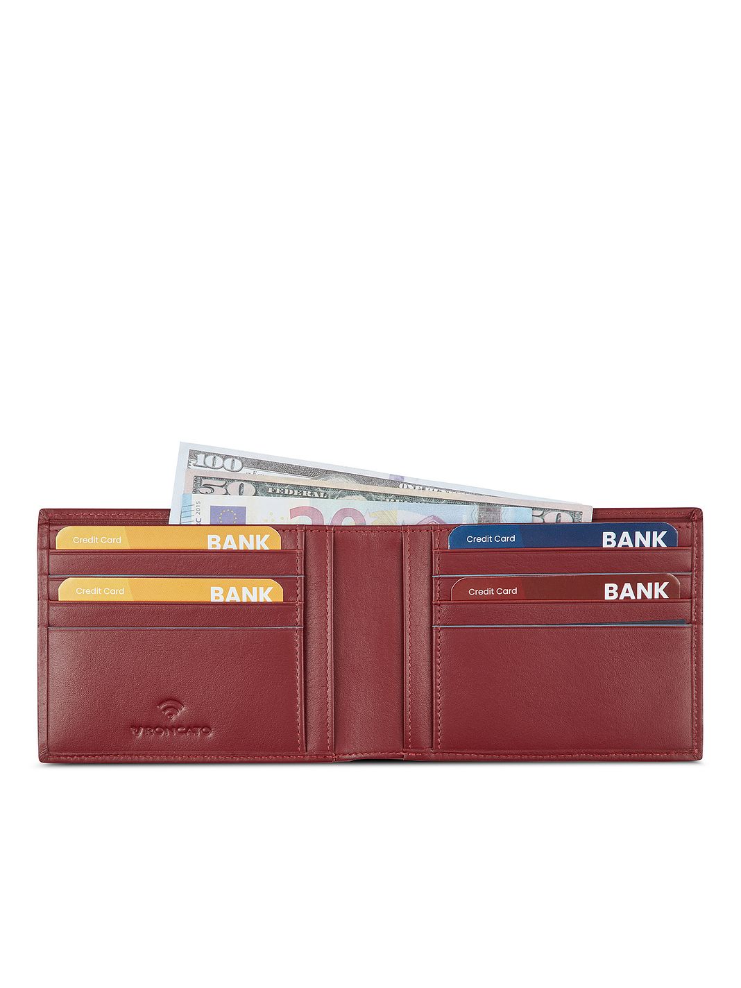 Roncato Detroit Portafoglio Protezione RFID Vera Pelle 12.5 cm