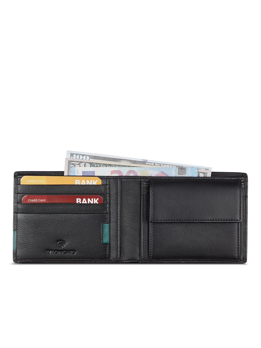 Roncato Monaco Portafoglio Protezione RFID Vera Pelle 9 cm Roncato Monaco Portafoglio Protezione RFID Vera Pelle 9 cm