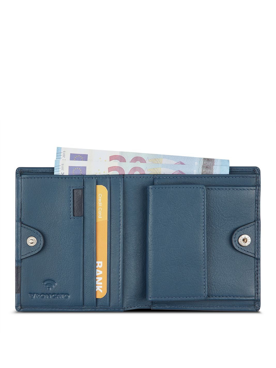 Roncato Monaco Portafoglio Vera Pelle 9 cm