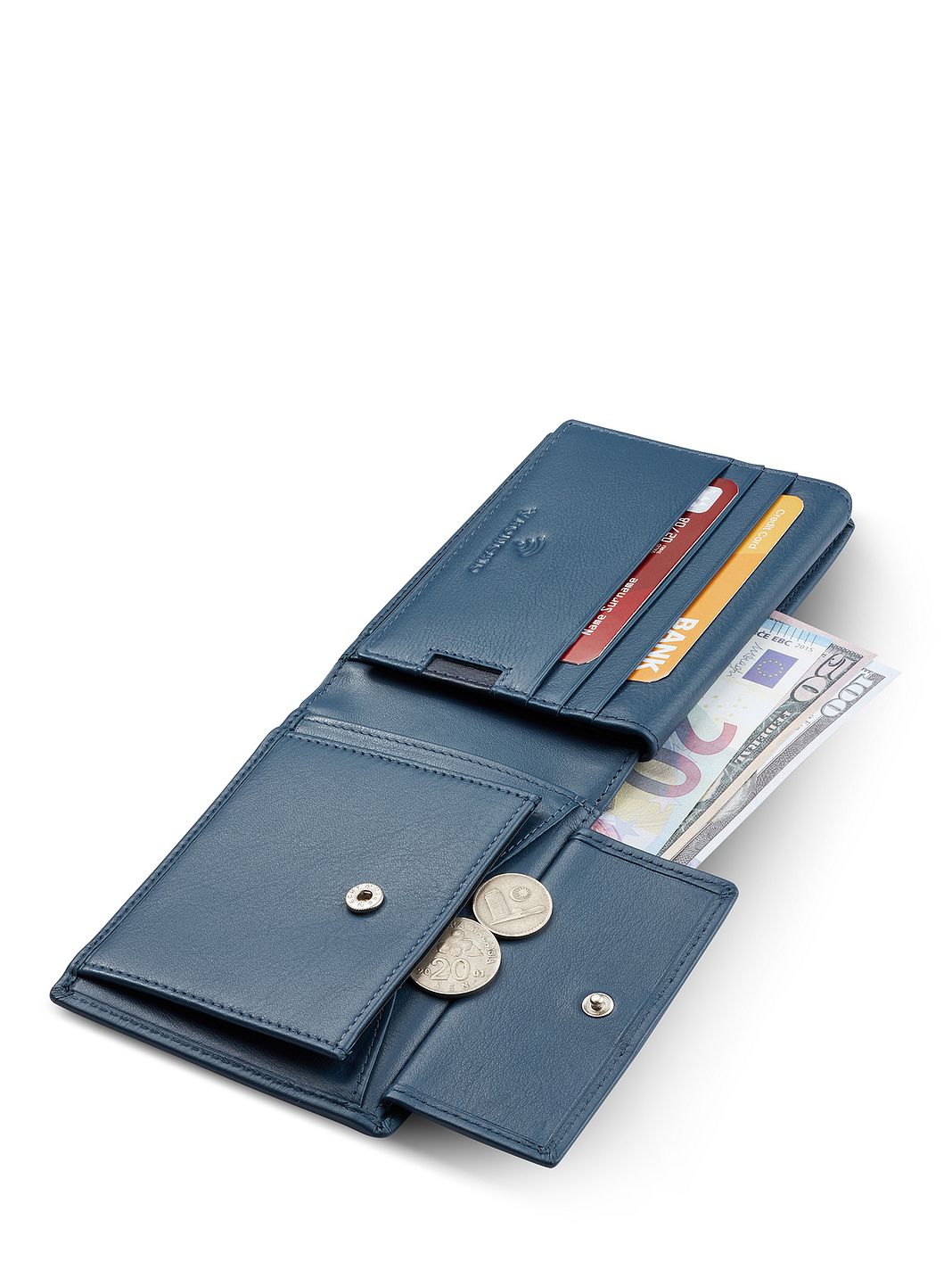 Roncato Monaco Portafoglio Protezione RFID Vera Pelle 12.5 cm