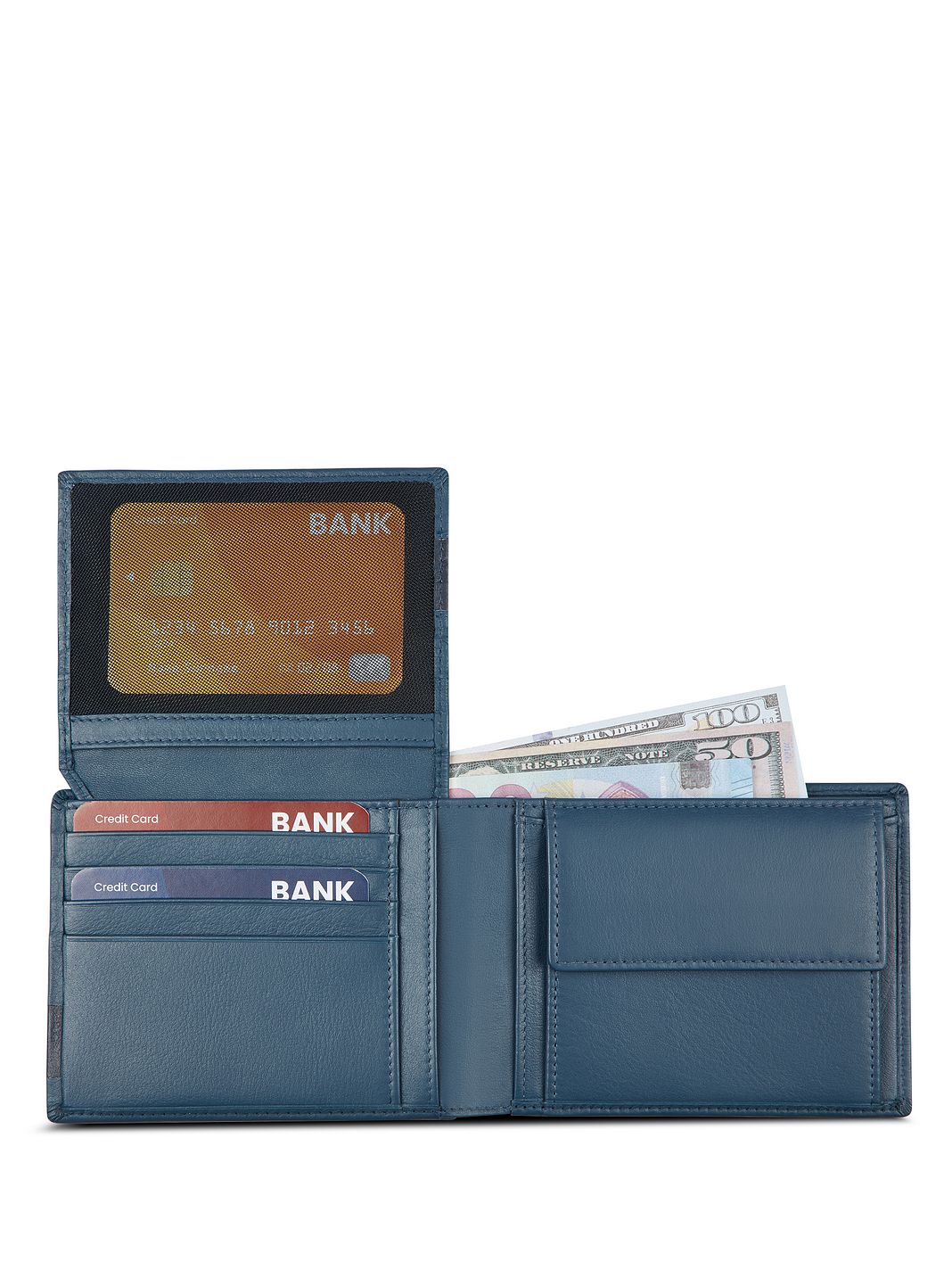 Roncato Monaco Portafoglio Protezione RFID Vera Pelle 12.5 cm