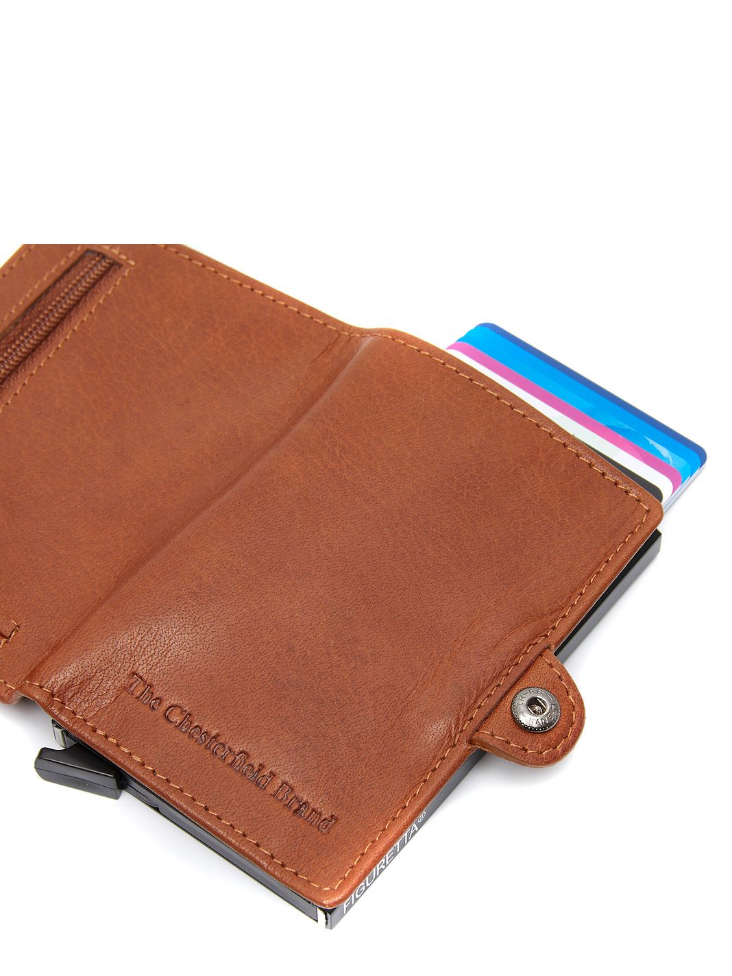The Chesterfield Brand Baldwin Custodia per carta di credito Protezione RFID Vera Pelle 6.5 cm