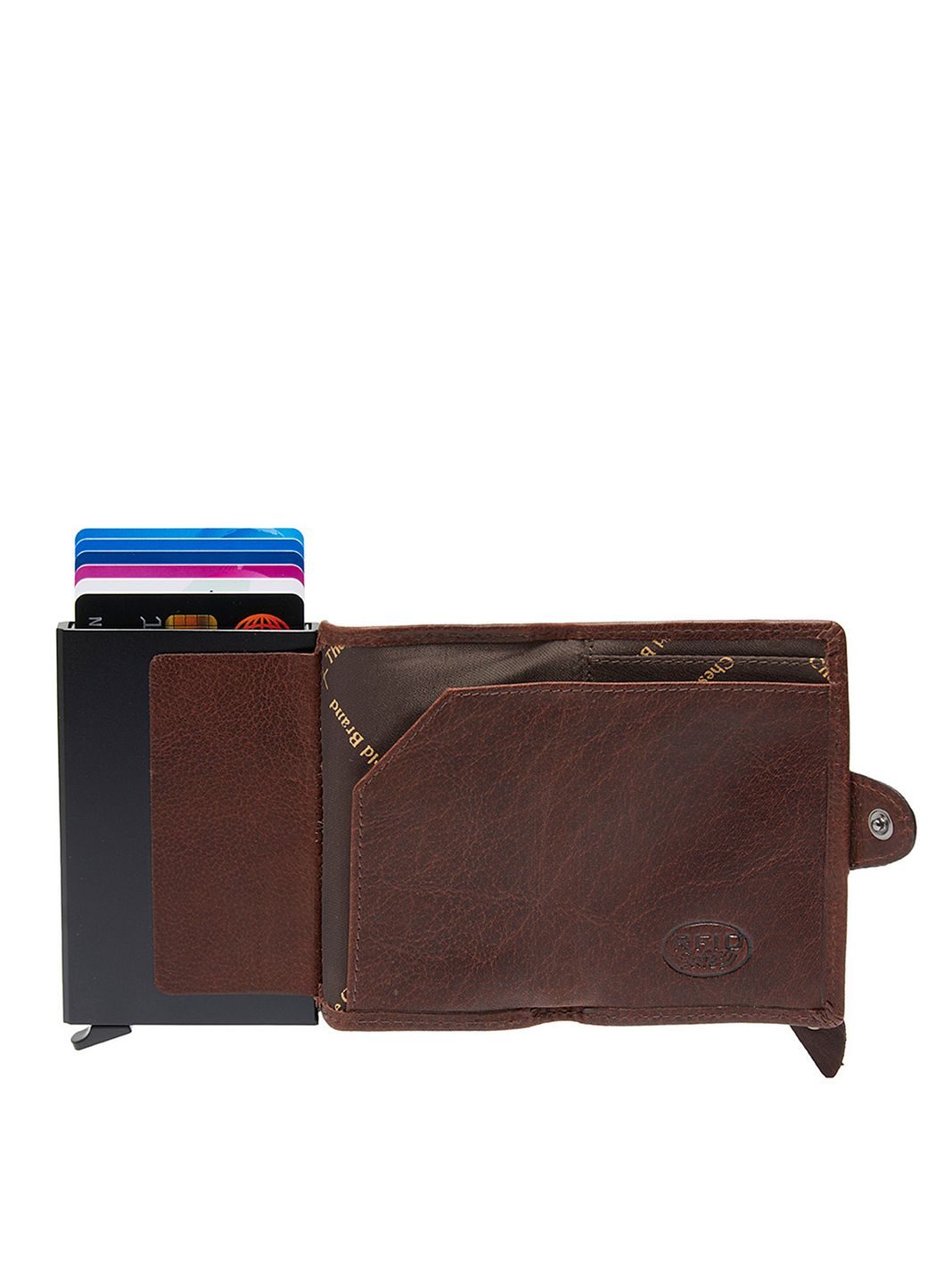 The Chesterfield Brand Baldwin Custodia per carta di credito Protezione RFID Vera Pelle 6.5 cm