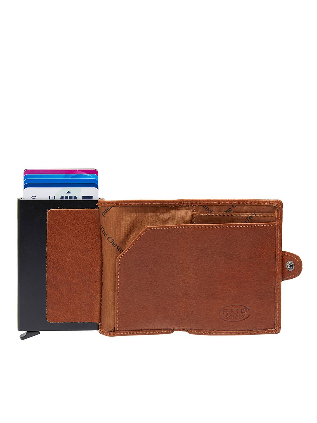 The Chesterfield Brand Albury Custodia per carta di credito Protezione RFID Vera Pelle 7 cm