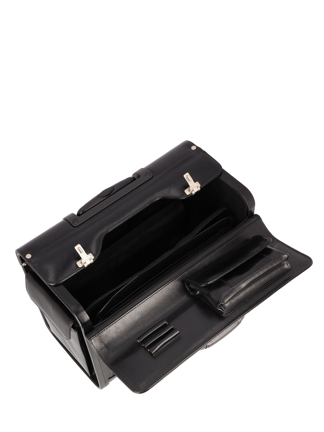 Dermata 2-hjulig Pilotvagn Läder 39 cm Laptopfack Dermata 2-hjulig Pilotvagn Läder 39 cm Laptopfack