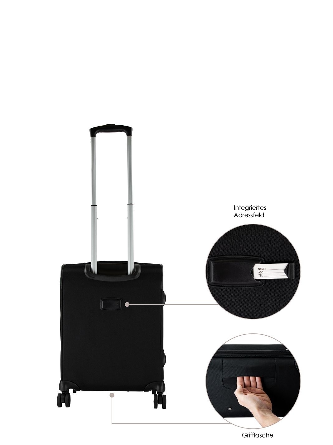 Traveller PROnature 4 ruote Trolley cabina 54 cm espandibile Traveller PROnature 4 ruote Trolley cabina 54 cm espandibile