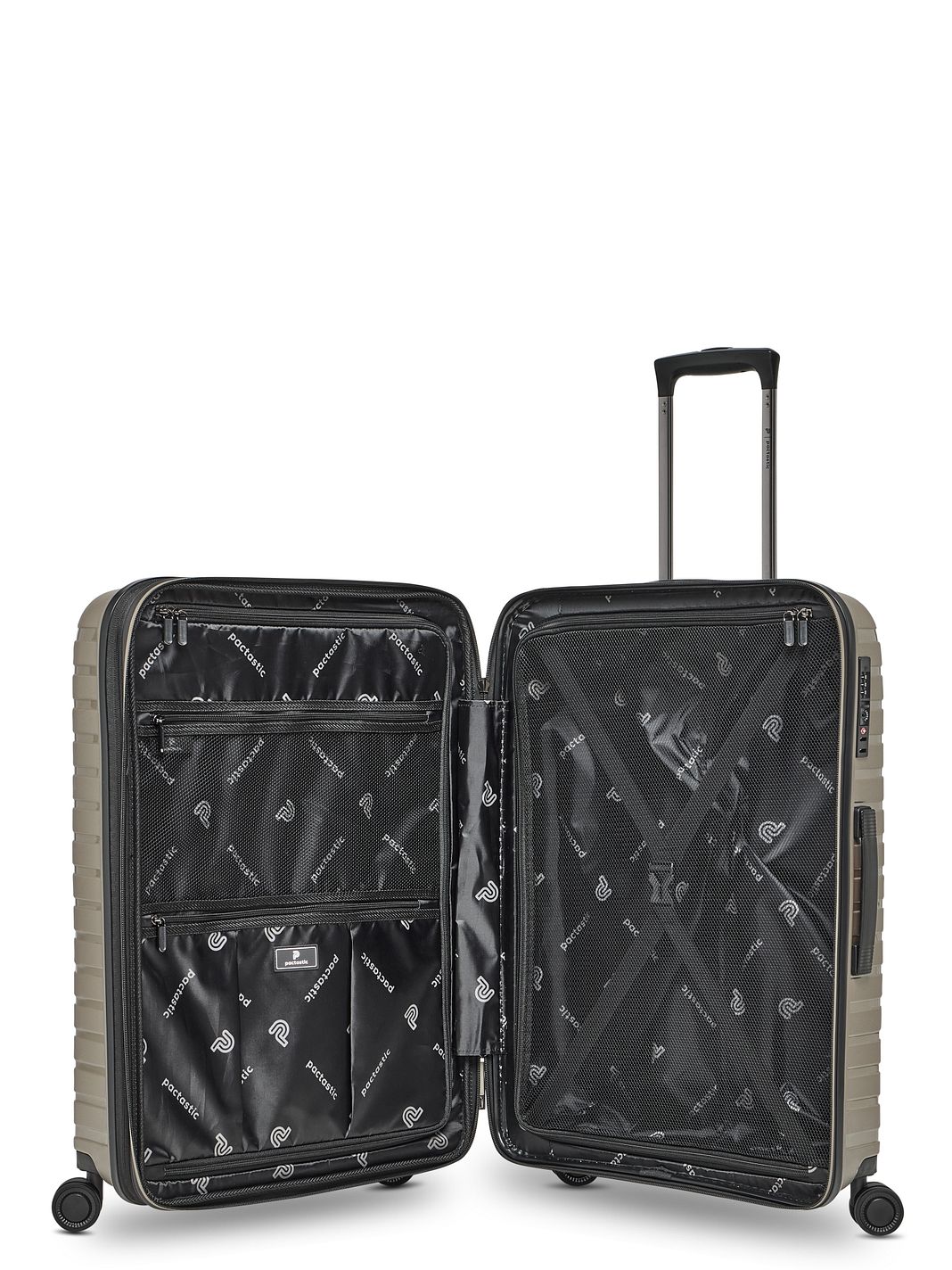 Pactastic Collection 04 THE MEDIUM + 4 ruote Carrello M 66 cm espandibile Pactastic Collection 04 THE MEDIUM + 4 ruote Carrello M 66 cm espandibile
