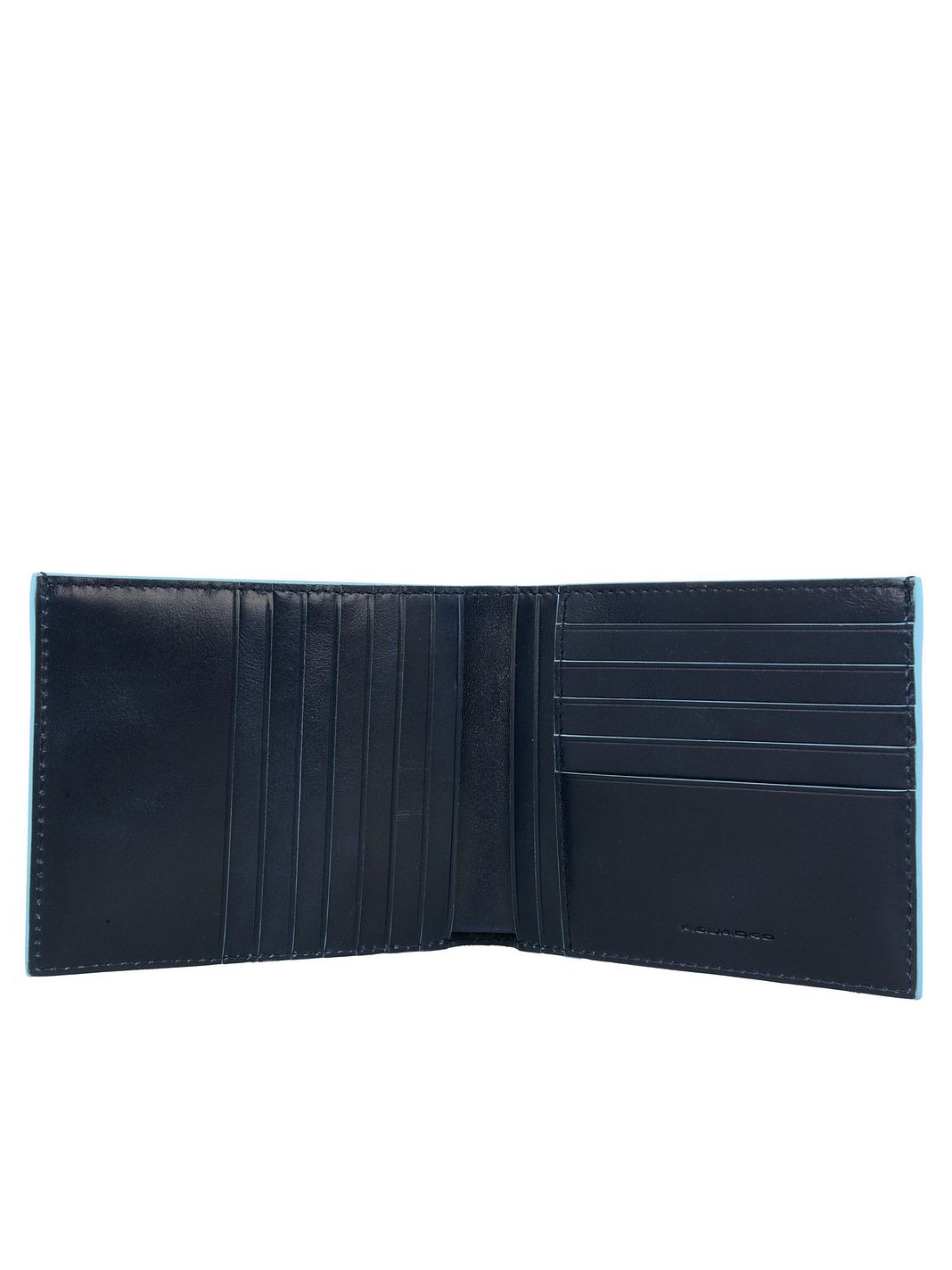 Piquadro Blue Square Custodia per carta di credito Vera Pelle 12 cm