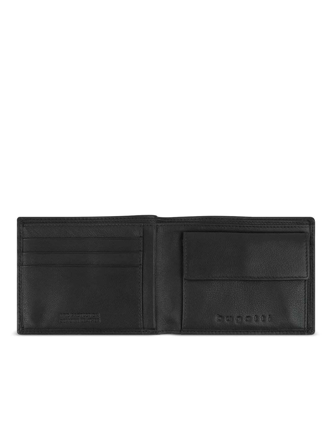 bugatti Black Magic Portafoglio Protezione RFID Vera Pelle 11.5 cm