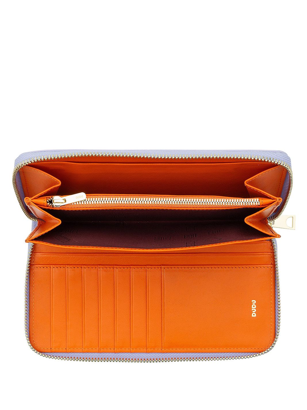 DuDu Up Portafoglio Protezione RFID Vera Pelle 20 cm