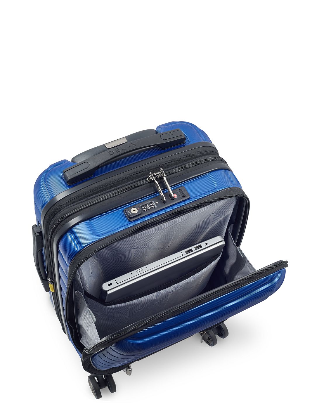 Delsey Paris Shadow 5.0 4 ruote Trolley cabina 55 cm Vano porta PC espandibile Delsey Paris Shadow 5.0 4 ruote Trolley cabina 55 cm Vano porta PC espandibile