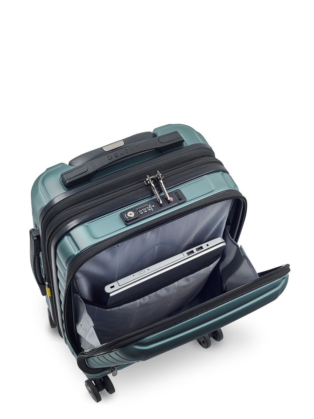 Delsey Paris Shadow 5.0 4-hjulig Kabinväska 55 cm Laptopfack med expansionsveck