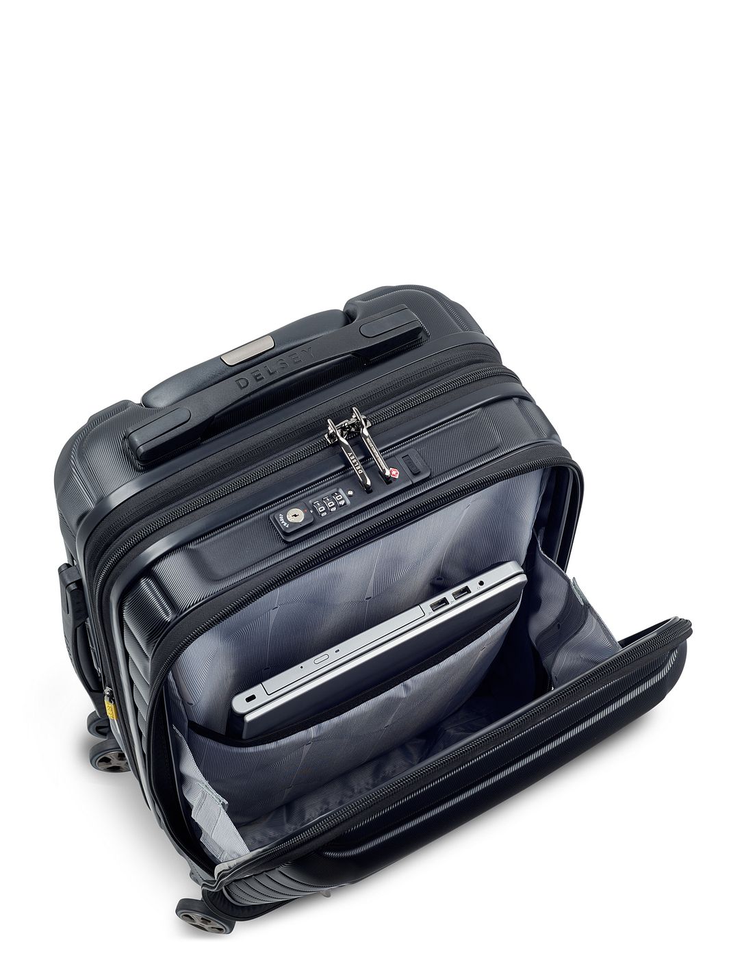 Delsey Paris Shadow 5.0 4-hjulig Kabinväska 55 cm Laptopfack med expansionsveck