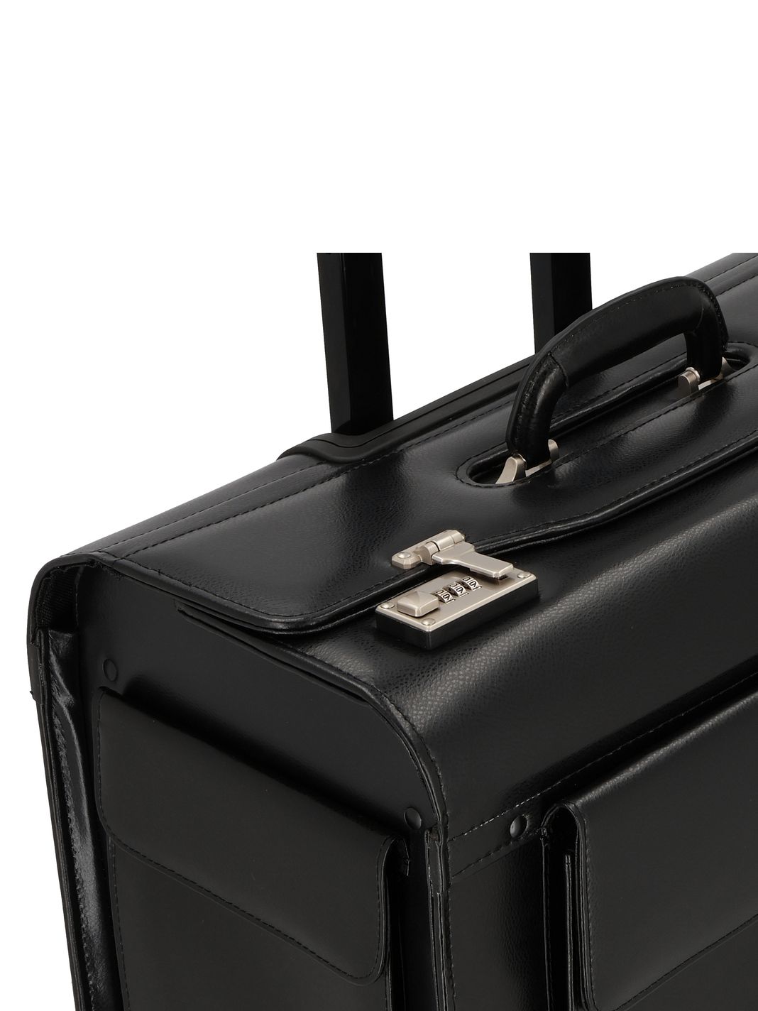 Dermata 2 ruote Trolley pilota Vera Pelle 39 cm Dermata 2 ruote Trolley pilota Vera Pelle 39 cm
