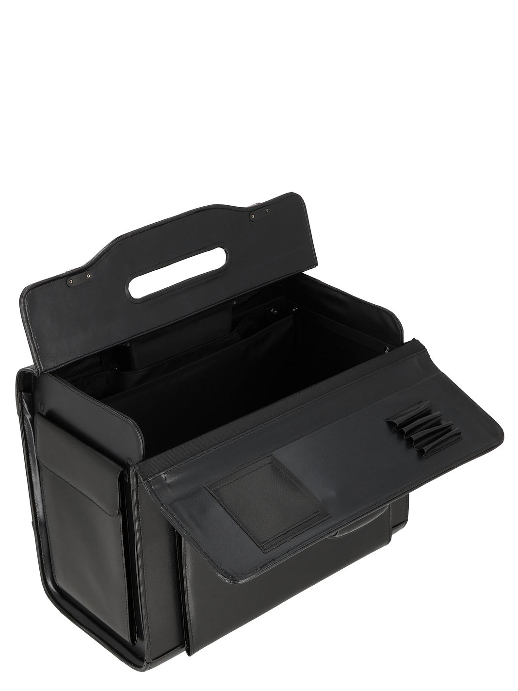 Dermata 2 ruote Trolley pilota Vera Pelle 39 cm Dermata 2 ruote Trolley pilota Vera Pelle 39 cm