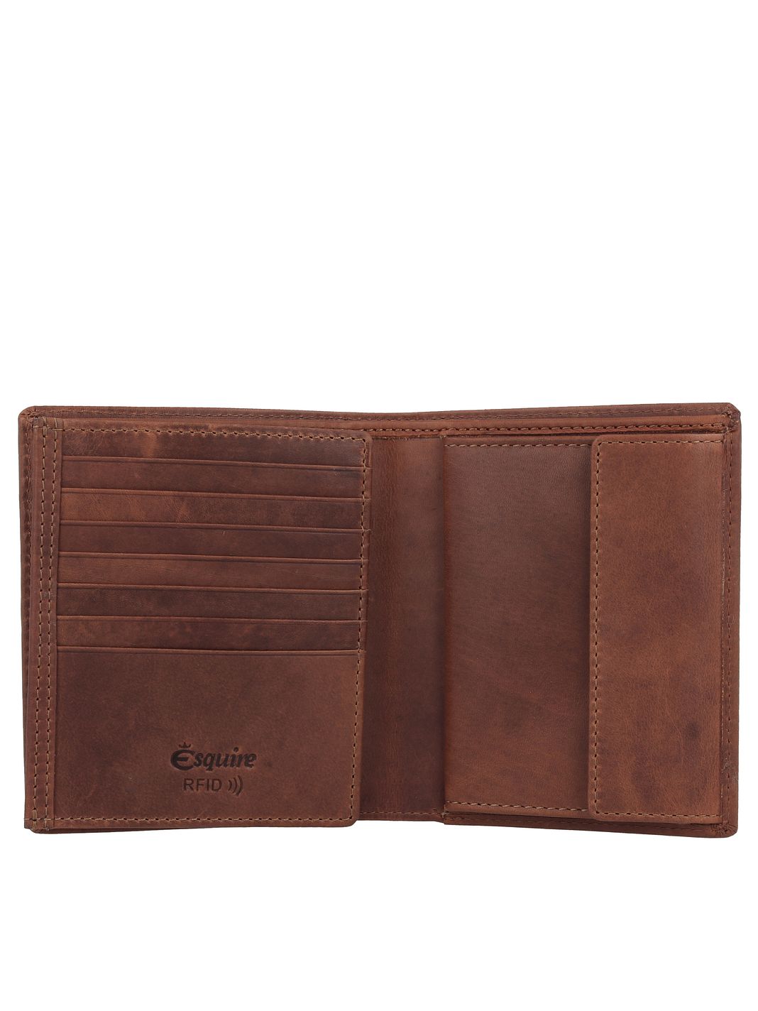 Esquire Dallas Portafoglio Protezione RFID Vera Pelle 12.5 cm