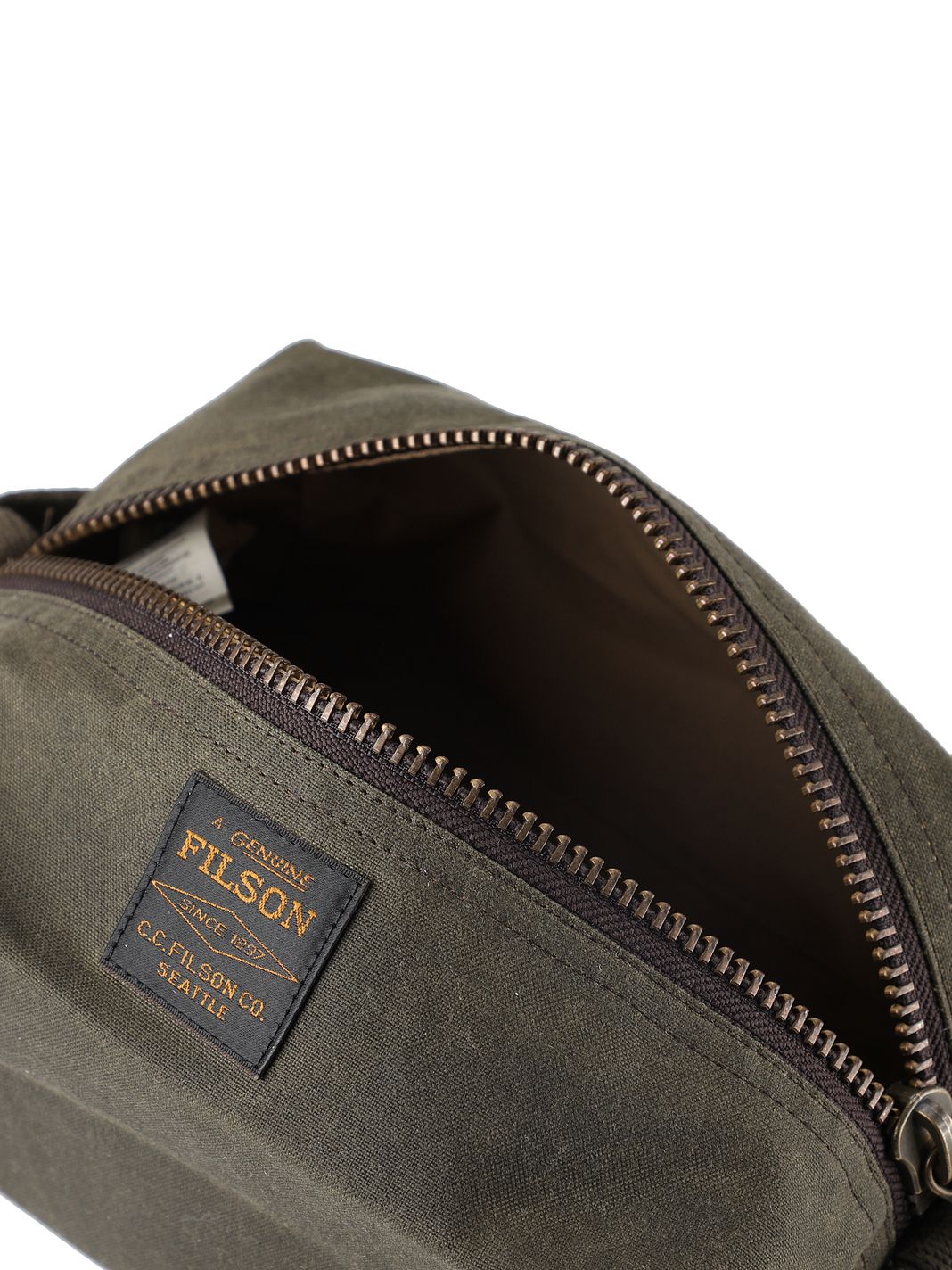 Filson Tin Cloth Borsa da toilette Vera Pelle 23 cm Filson Tin Cloth Borsa da toilette Vera Pelle 23 cm
