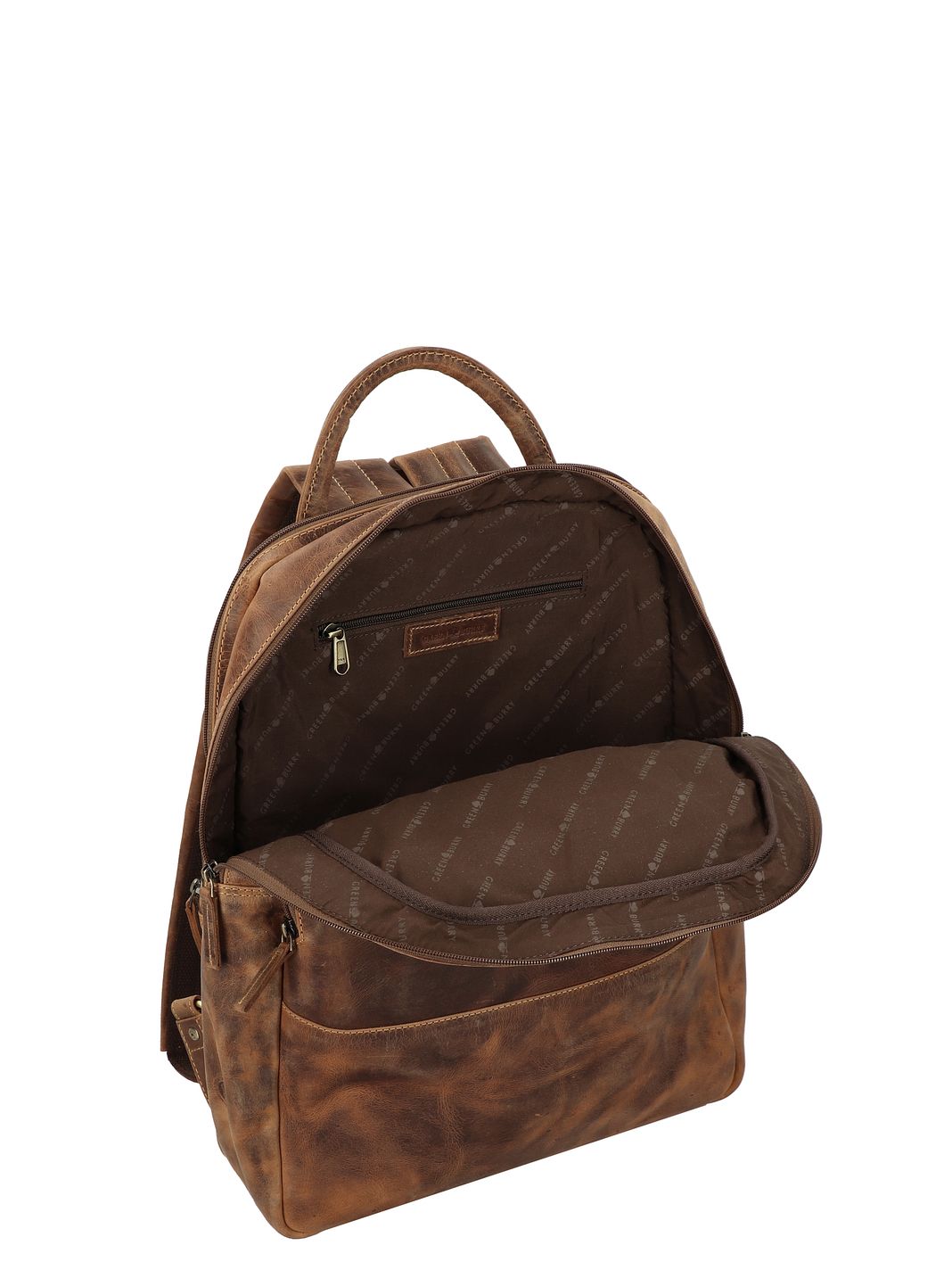 Greenburry Vintage Mochila urbana Piel natural 43 cm Compartimento para el portátil Greenburry Vintage Mochila urbana Piel natural 43 cm Compartimento para el portátil
