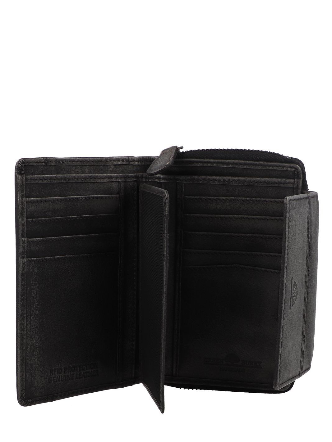 Greenburry Destressed Plånbok RFID-skydd Läder 13.5 cm Greenburry Destressed Plånbok RFID-skydd Läder 13.5 cm