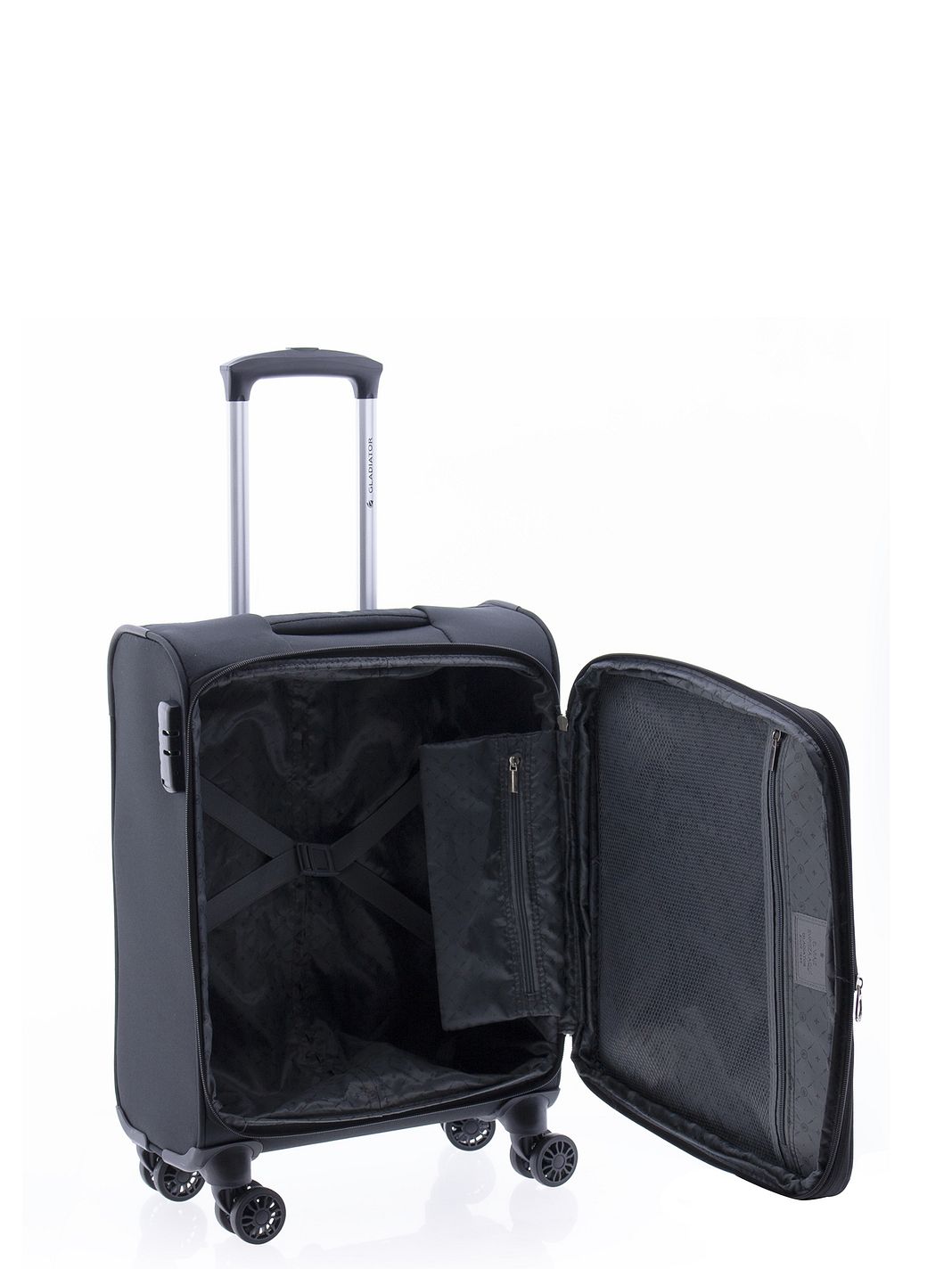 Gladiator 2000 4 ruote Trolley cabina 55 cm espandibile
