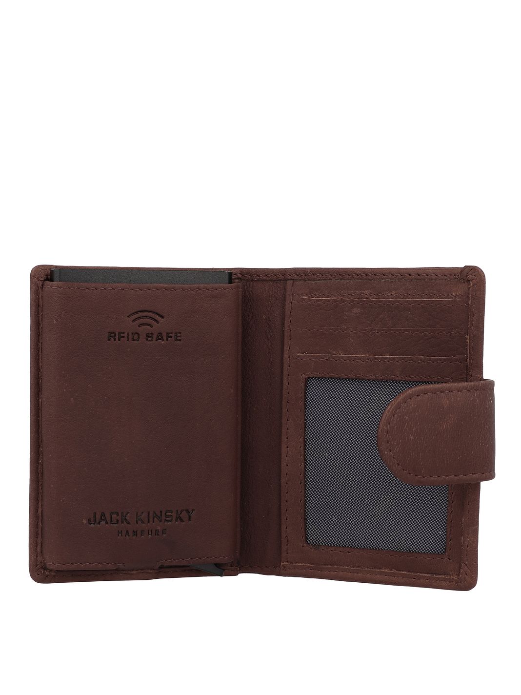 Jack Kinsky Aruba Portafoglio Protezione RFID Vera Pelle 10.5 cm Jack Kinsky Aruba Portafoglio Protezione RFID Vera Pelle 10.5 cm