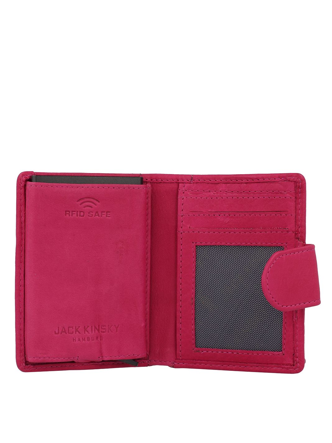 Jack Kinsky Aruba Portafoglio Protezione RFID Vera Pelle 10.5 cm