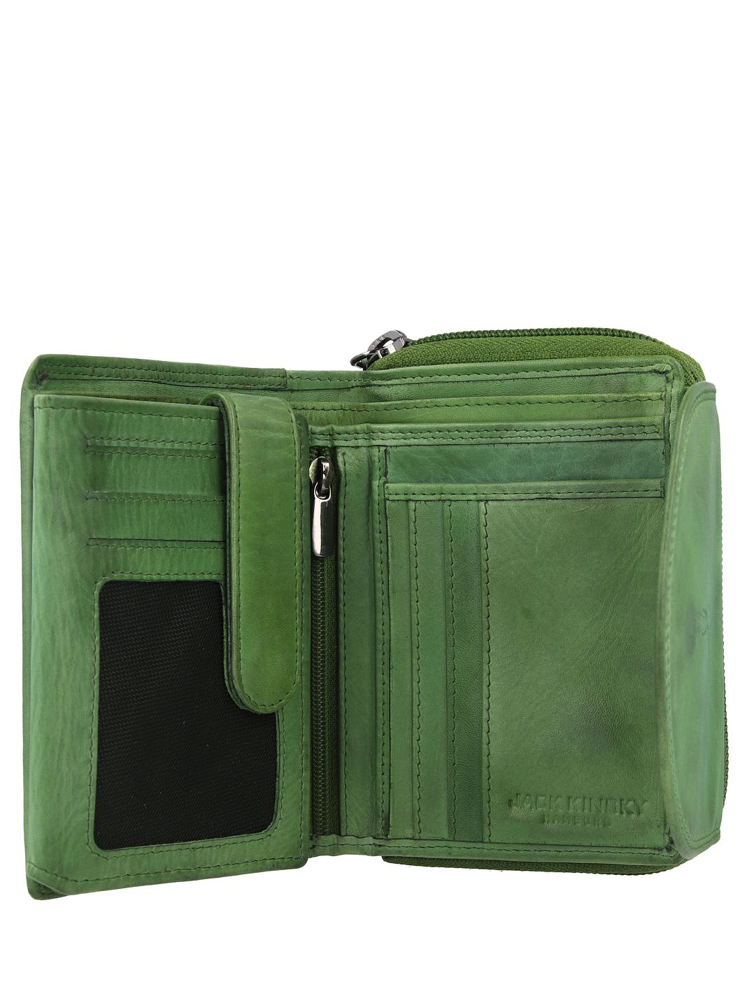 Jack Kinsky Nelson Portafoglio Protezione RFID Vera Pelle 12.5 cm Jack Kinsky Nelson Portafoglio Protezione RFID Vera Pelle 12.5 cm