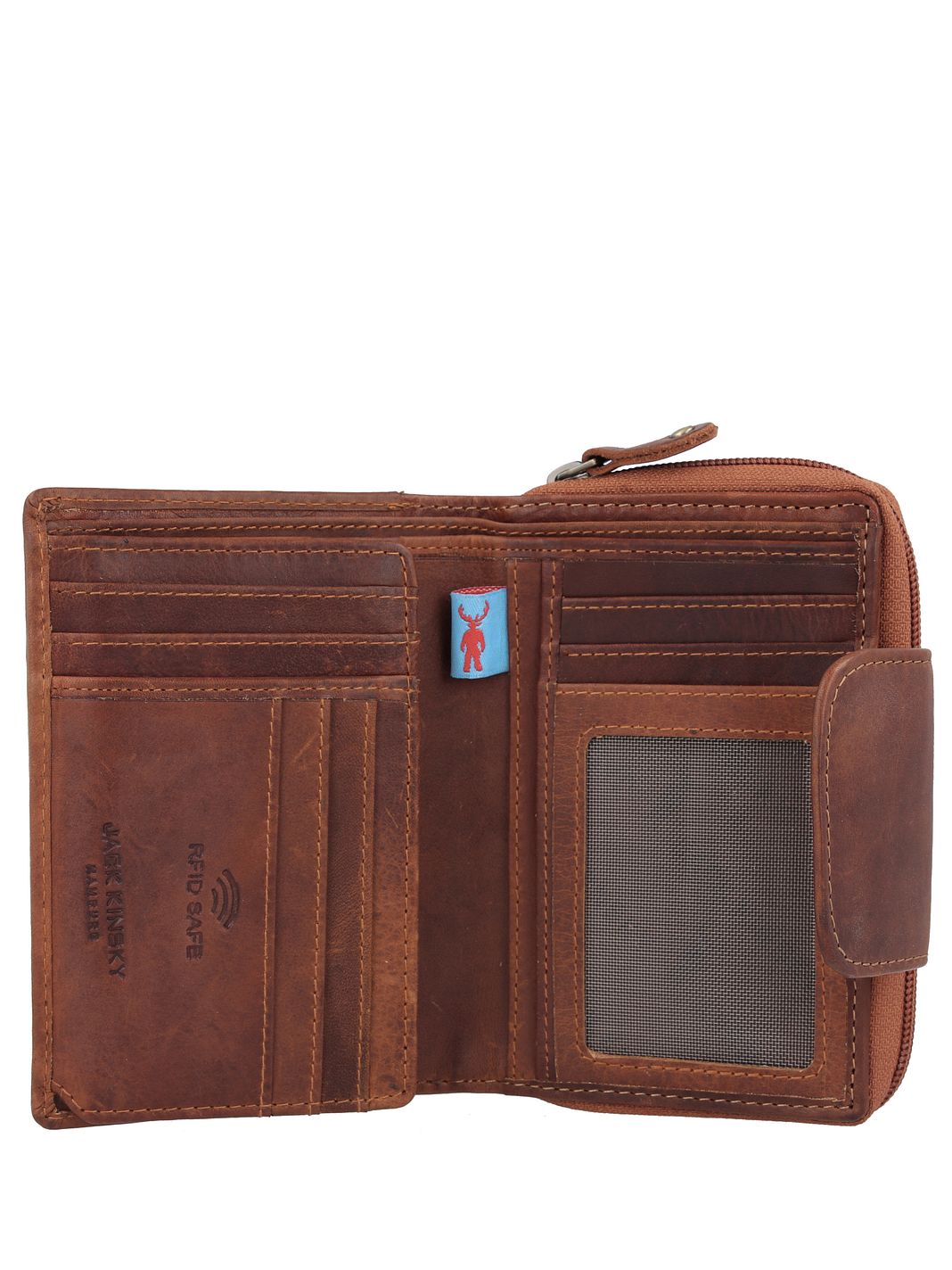 Jack Kinsky Monterey Portafoglio Protezione RFID Vera Pelle 3 cm Jack Kinsky Monterey Portafoglio Protezione RFID Vera Pelle 3 cm