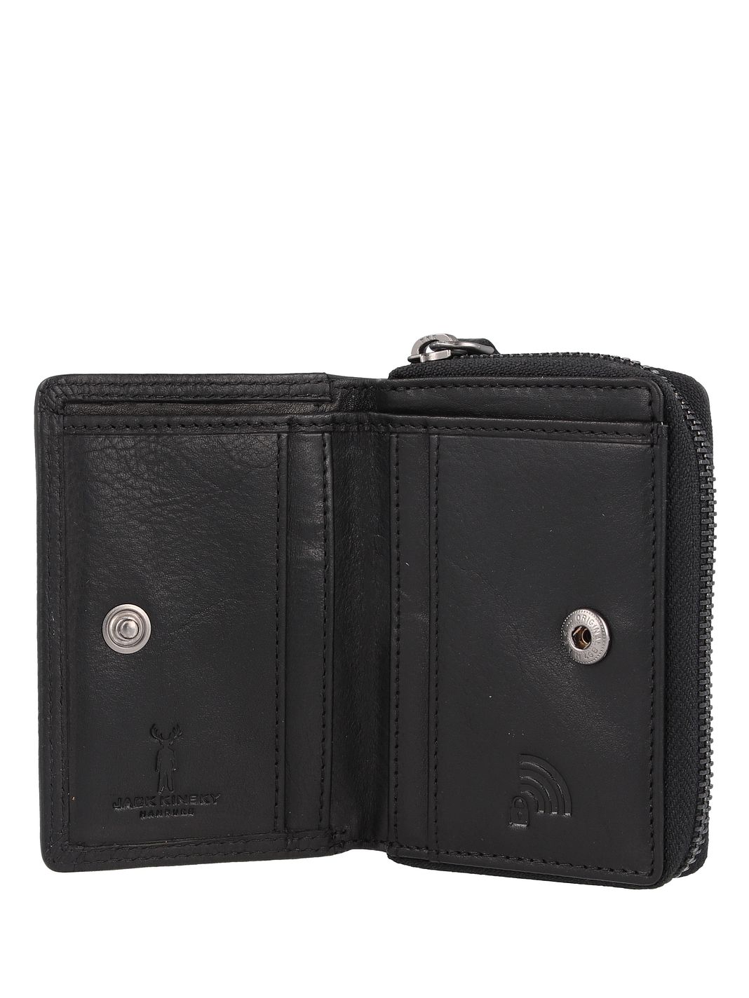Jack Kinsky Montreal Portafoglio Protezione RFID Vera Pelle 7.5 cm Jack Kinsky Montreal Portafoglio Protezione RFID Vera Pelle 7.5 cm