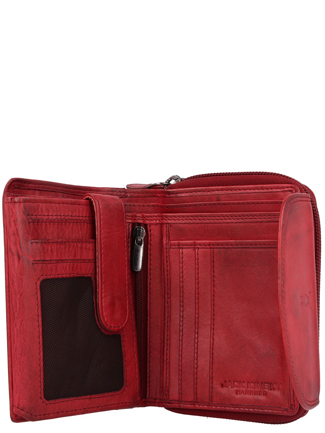 Jack Kinsky Nelson Portafoglio Protezione RFID Vera Pelle 12.5 cm Jack Kinsky Nelson Portafoglio Protezione RFID Vera Pelle 12.5 cm