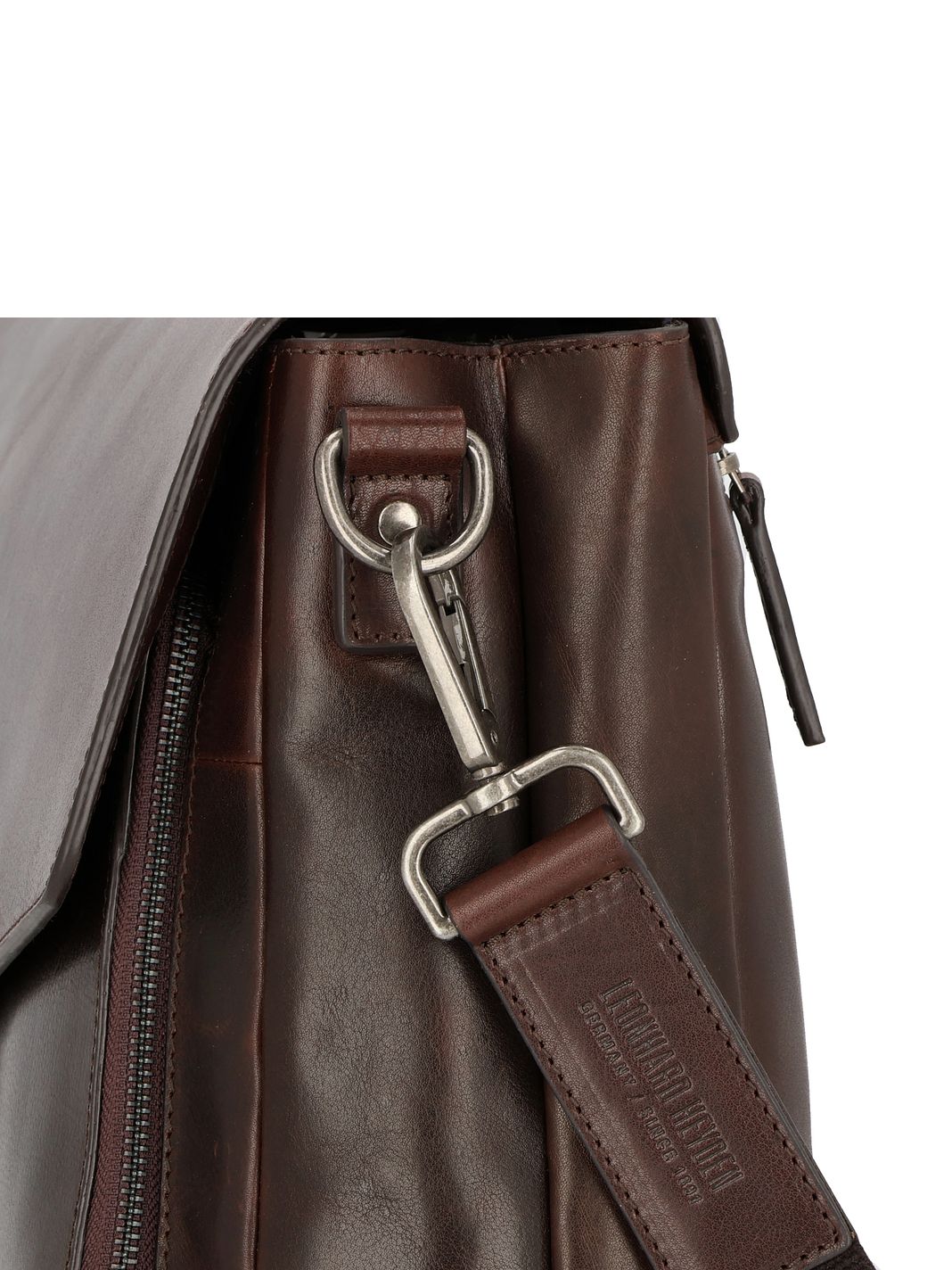 Leonhard Heyden Roma Valigetta Vera Pelle 40 cm Vano porta PC