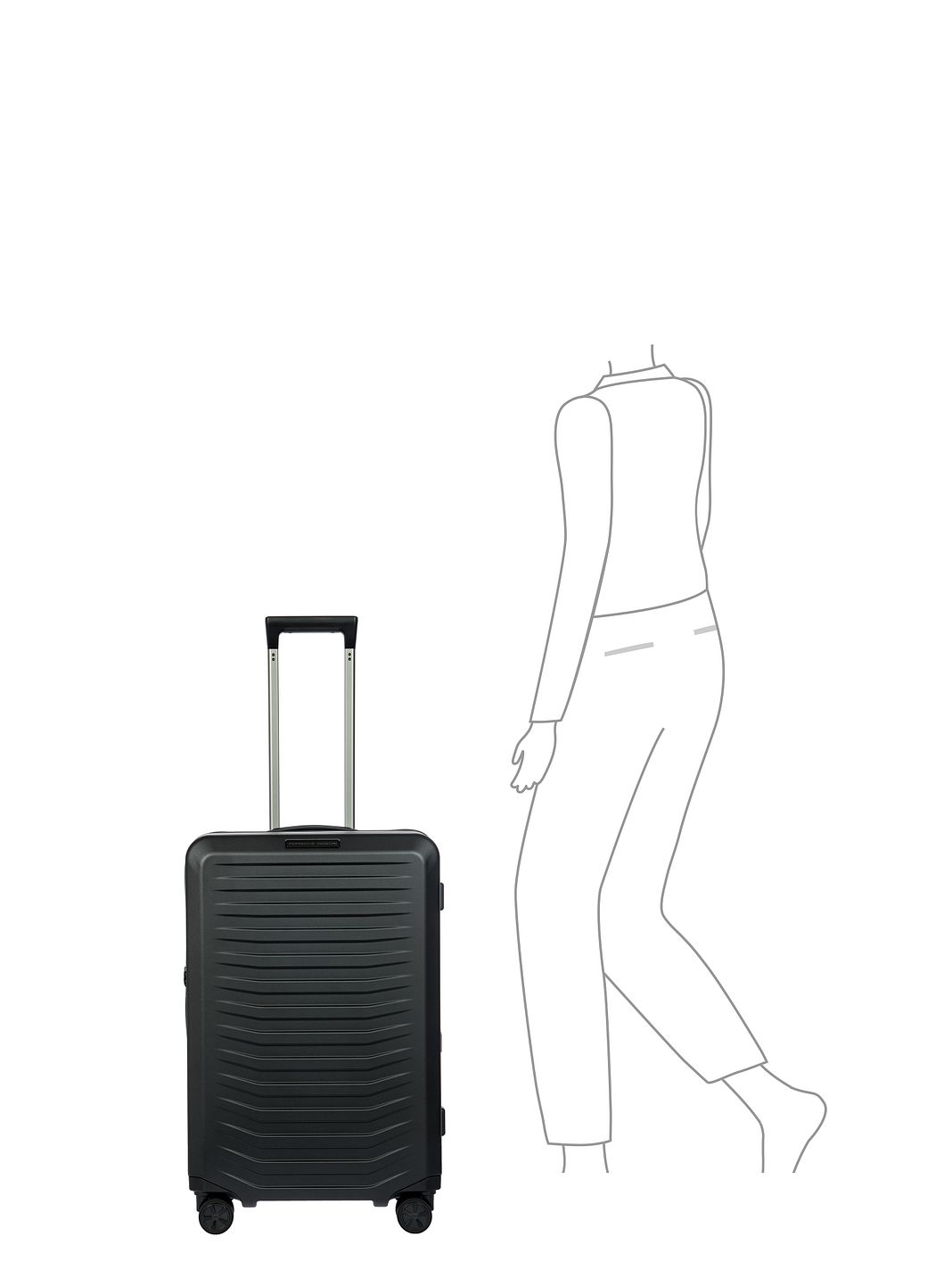 Porsche Design Roadster 4 ruote Carrello M 69 cm espandibile Porsche Design Roadster 4 ruote Carrello M 69 cm espandibile