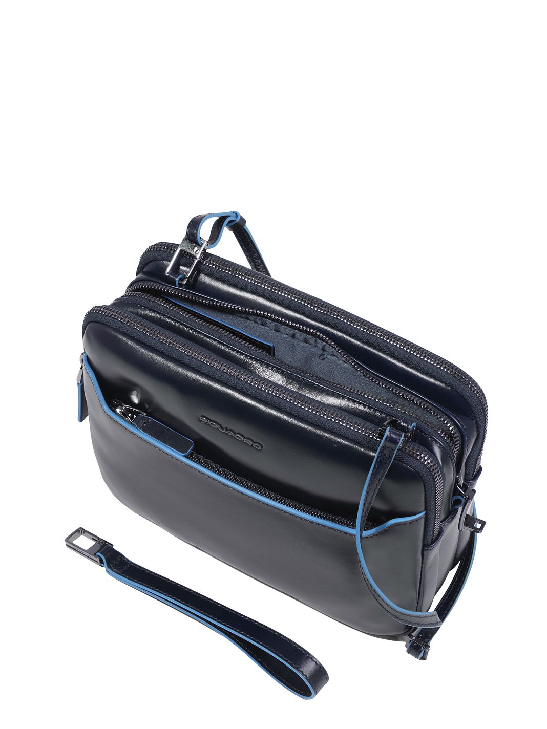 Piquadro Blue Square Borsa a tracolla Vera Pelle 23 cm