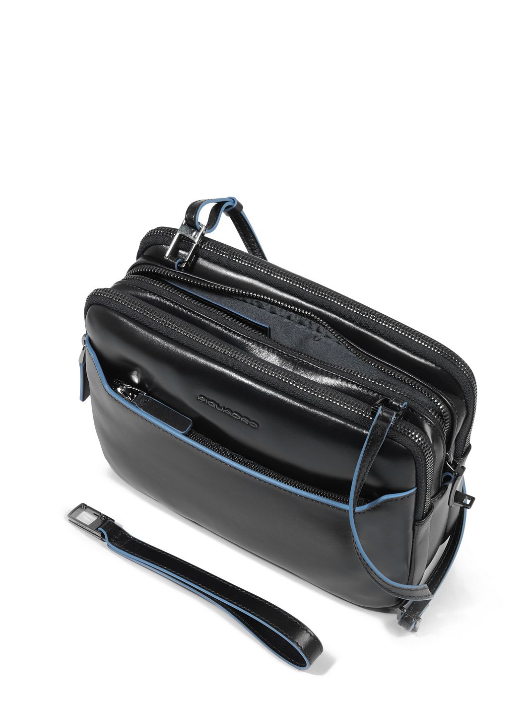 Piquadro Blue Square Bolsa de hombro Piel natural 23 cm