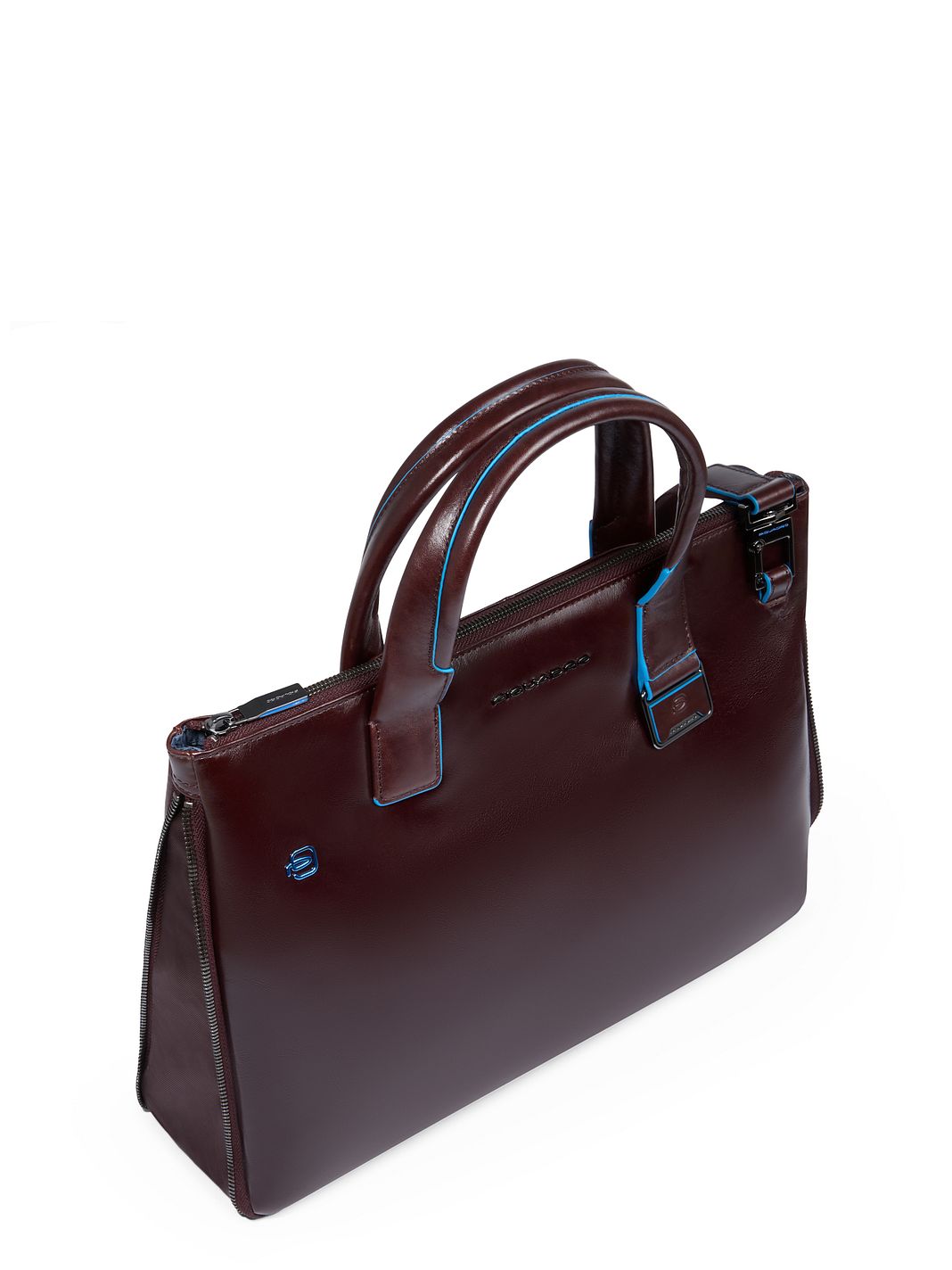 Piquadro Blue Square Borsa shopper Vera Pelle 38 cm Vano porta PC espandibile
