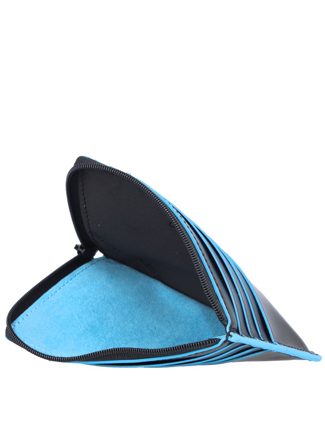 Piquadro Blue Square Custodia per carta di credito Protezione RFID Vera Pelle 12 cm Scatola regalo Piquadro Blue Square Custodia per carta di credito Protezione RFID Vera Pelle 12 cm Scatola regalo