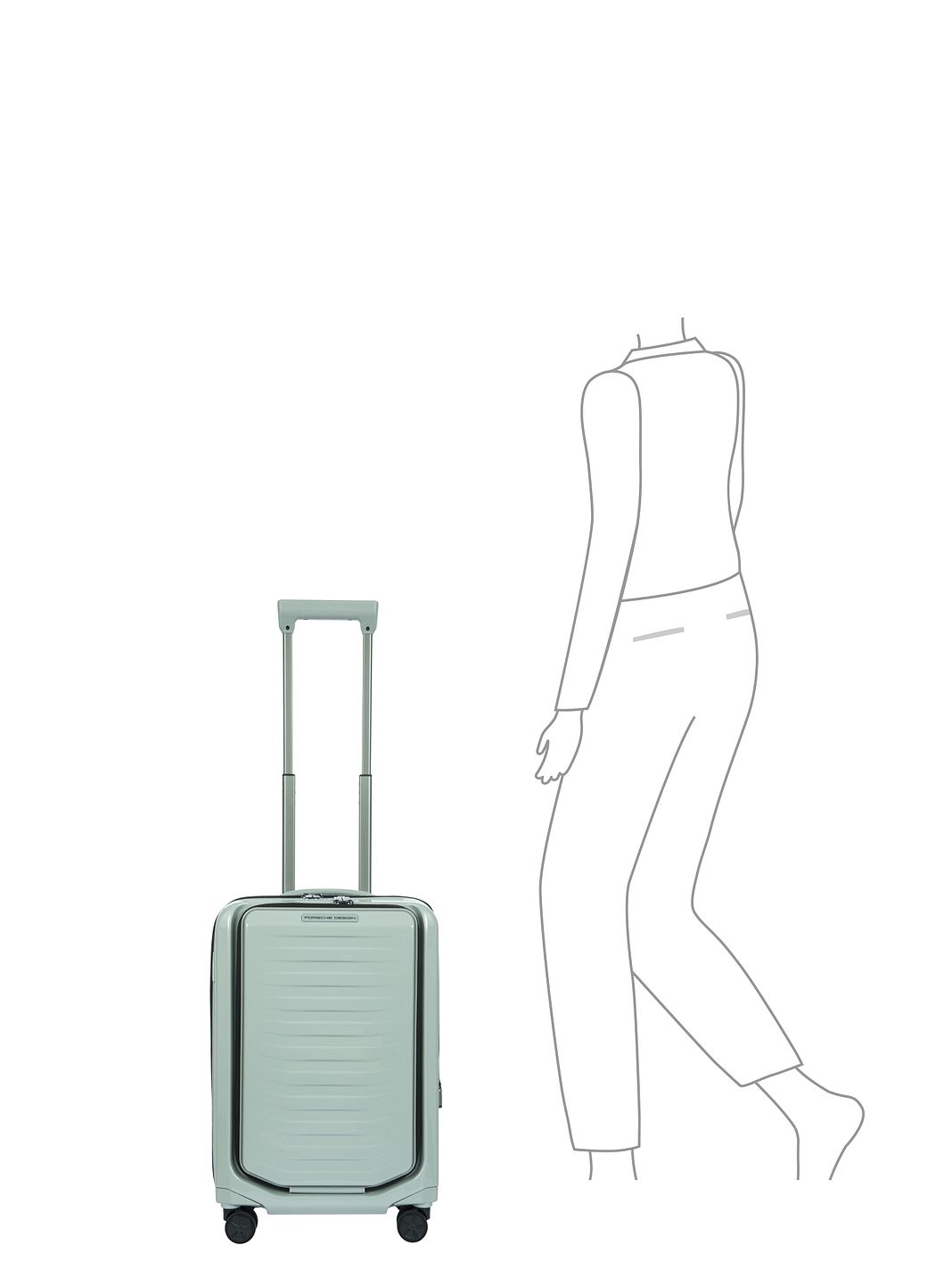 Porsche Design Roadster 4 ruote Trolley cabina S 55 cm Vano porta PC espandibile Porsche Design Roadster 4 ruote Trolley cabina S 55 cm Vano porta PC espandibile
