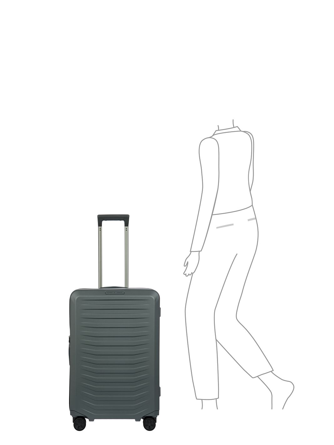 Porsche Design Roadster 4 ruote Carrello M 69 cm espandibile Porsche Design Roadster 4 ruote Carrello M 69 cm espandibile