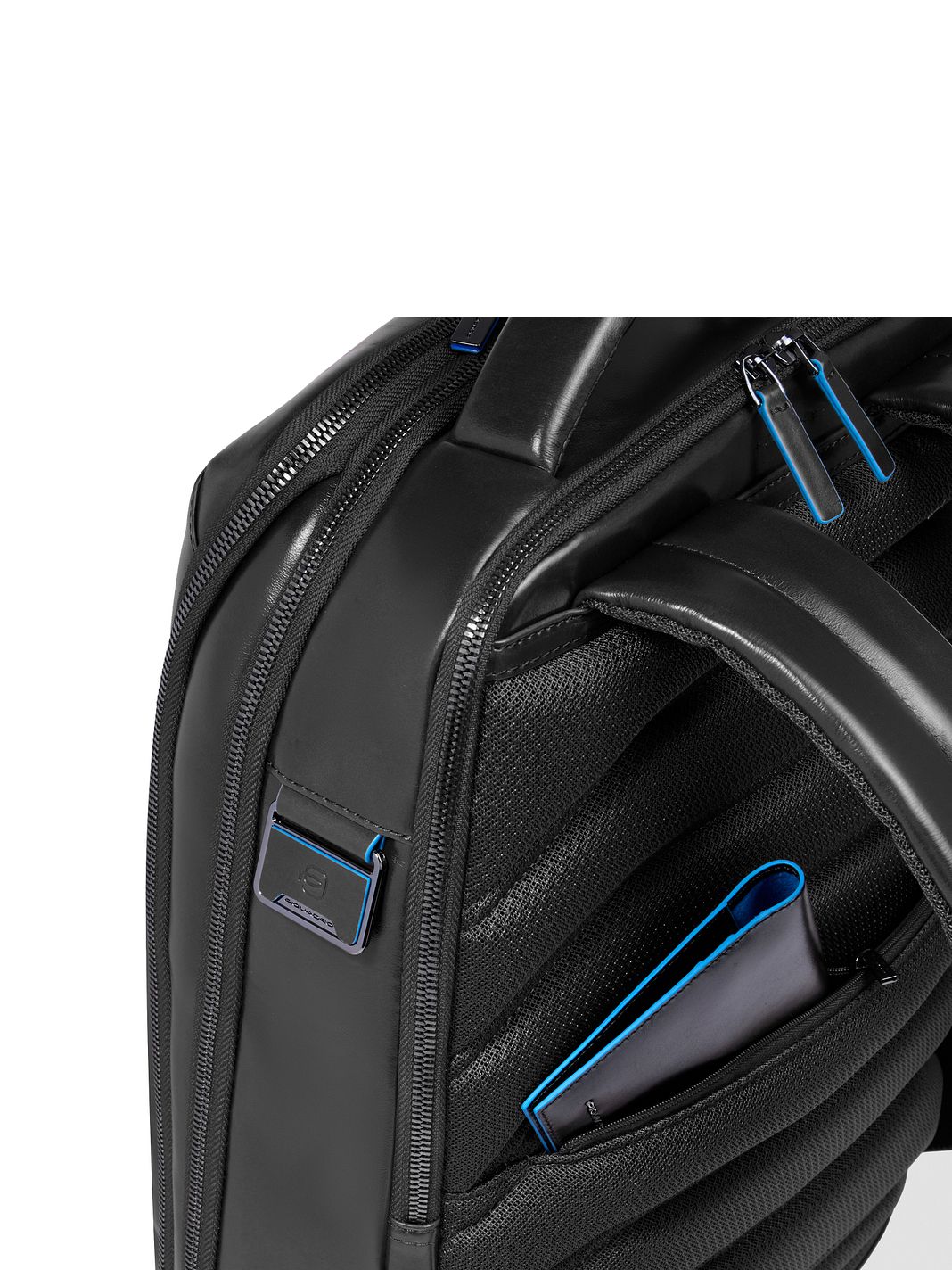 Piquadro Blue Square Zaino da giorno Vera Pelle 42 cm Vano porta PC