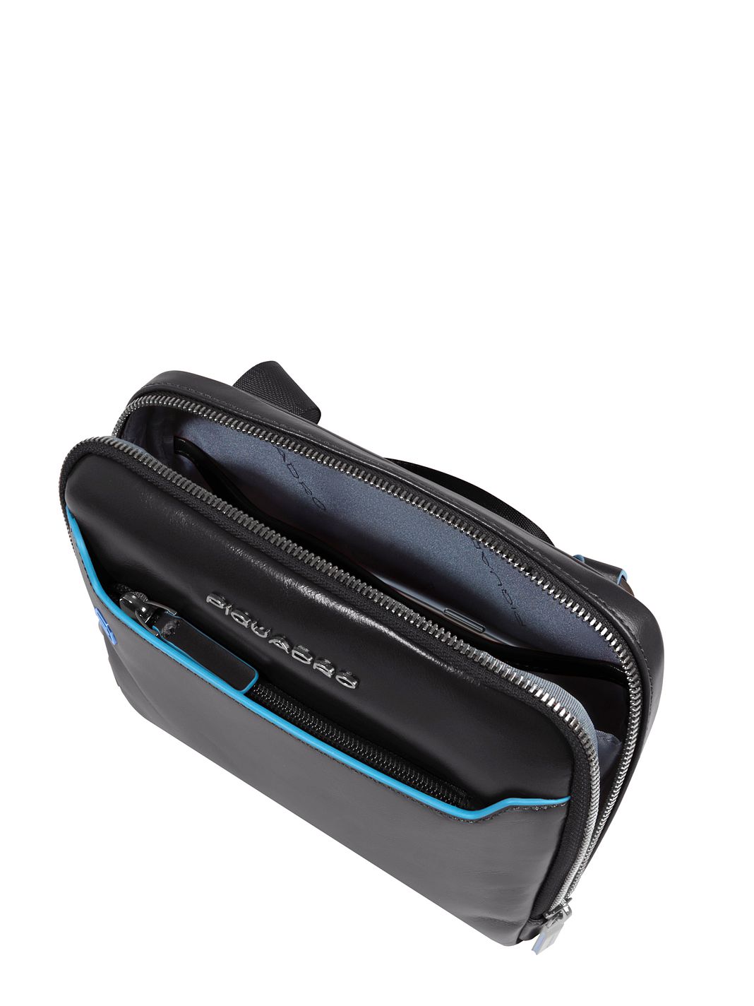 Piquadro Blue Square Borsa a tracolla Vera Pelle 21 cm