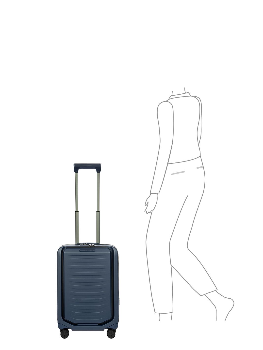 Porsche Design Roadster 4 ruote Trolley cabina S 55 cm Vano porta PC espandibile Porsche Design Roadster 4 ruote Trolley cabina S 55 cm Vano porta PC espandibile